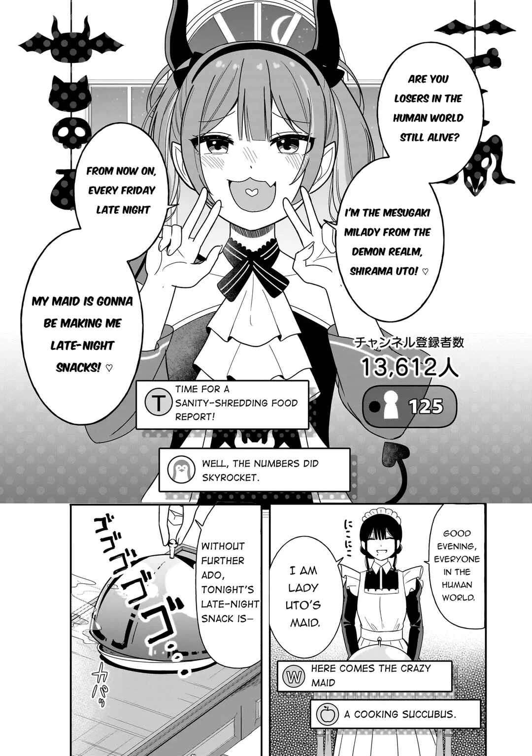 Reijou VTuber wa Maid no Yashoku ni Juurinsareru ~Kindan Gohan de Shokureposei Haishin~ Chapter 2.1: The kind that's super crispy and fluffy inside - Page 12