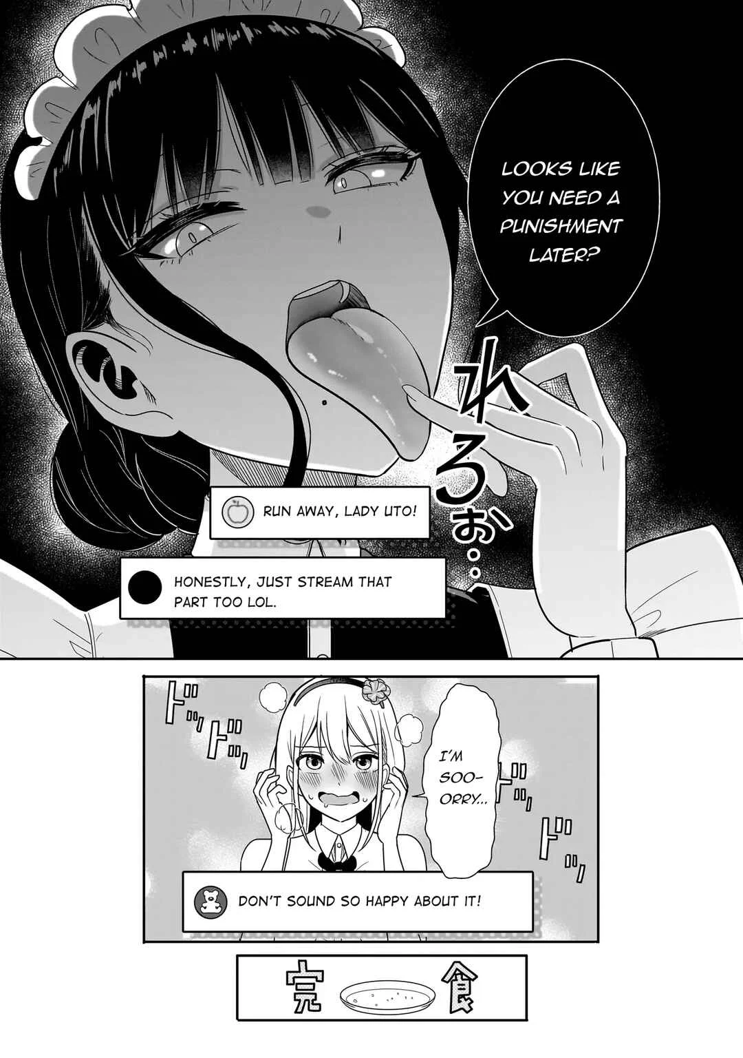 Reijou VTuber wa Maid no Yashoku ni Juurinsareru ~Kindan Gohan de Shokureposei Haishin~ Chapter 2.2 - Page 10