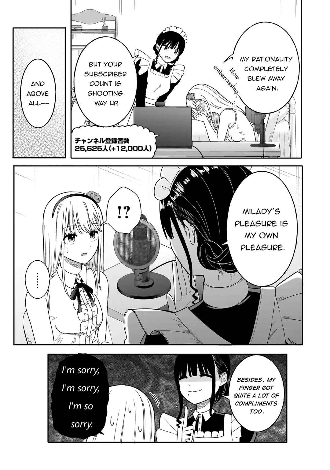 Reijou VTuber wa Maid no Yashoku ni Juurinsareru ~Kindan Gohan de Shokureposei Haishin~ Chapter 2.2 - Page 11