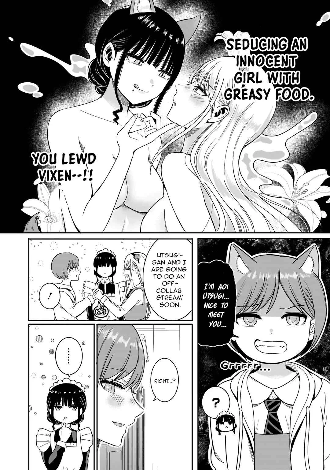 Reijou VTuber wa Maid no Yashoku ni Juurinsareru ~Kindan Gohan de Shokureposei Haishin~ Chapter 4 - Page 12