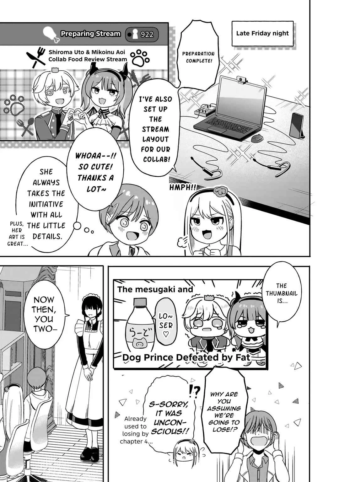 Reijou VTuber wa Maid no Yashoku ni Juurinsareru ~Kindan Gohan de Shokureposei Haishin~ Chapter 4 - Page 15