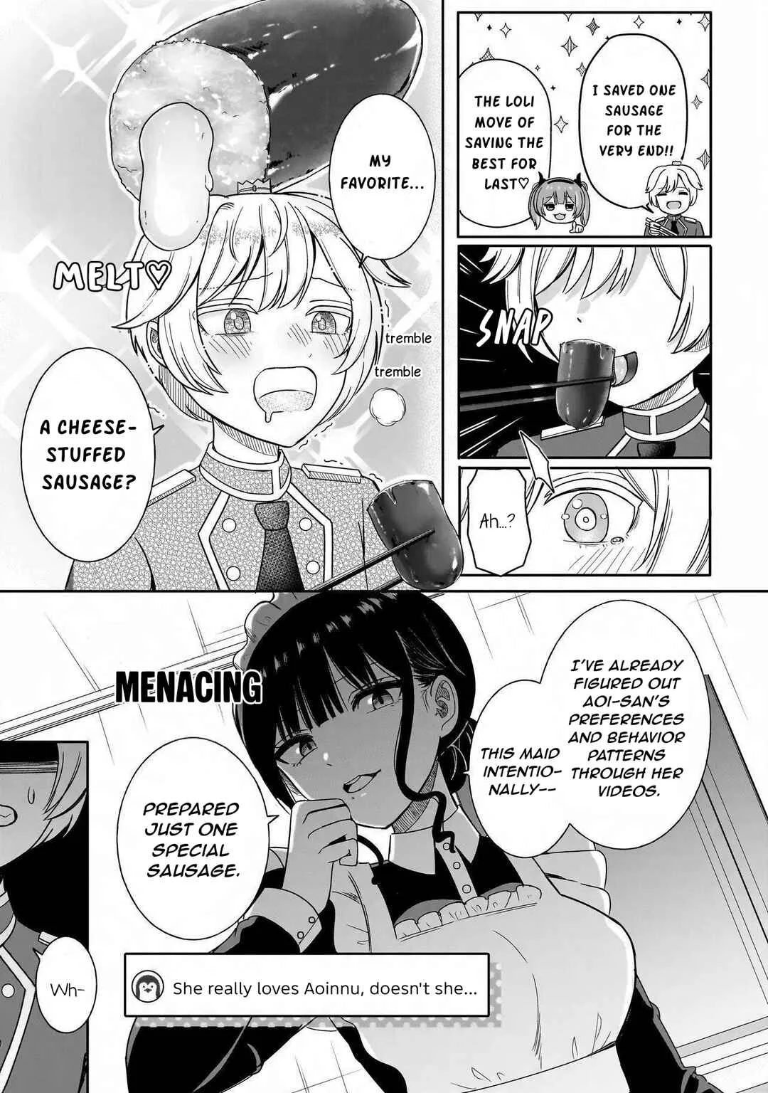 Reijou VTuber wa Maid no Yashoku ni Juurinsareru ~Kindan Gohan de Shokureposei Haishin~ Chapter 4 - Page 27
