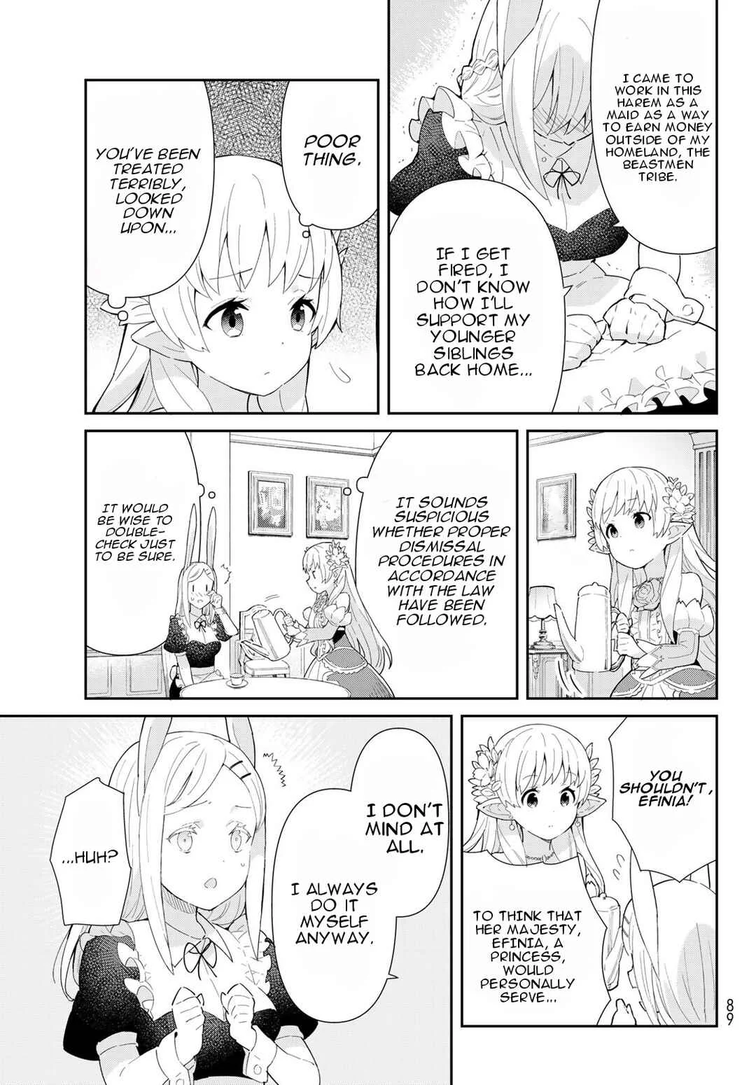 Reiketsu Ryuuou Heika no "Unmei no Tsugai" rashii Desu ga, Koukyuu ni Hikikomorou to Omoimasu Chapter 2.1: The Fairy Princess Begins Her Harem Life - Part 1 - Page 17