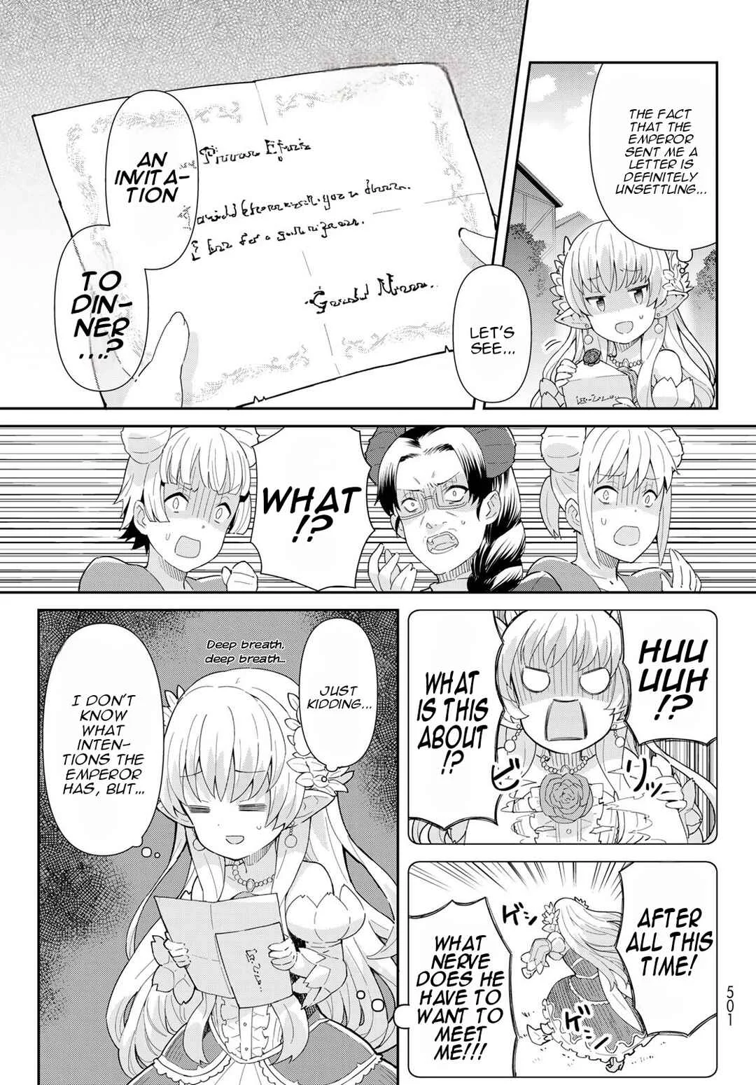 Reiketsu Ryuuou Heika no "Unmei no Tsugai" rashii Desu ga, Koukyuu ni Hikikomorou to Omoimasu Chapter 3.1: The Fairy Princess Attends a Dinner with the Emperor - Part 1 - Page 5