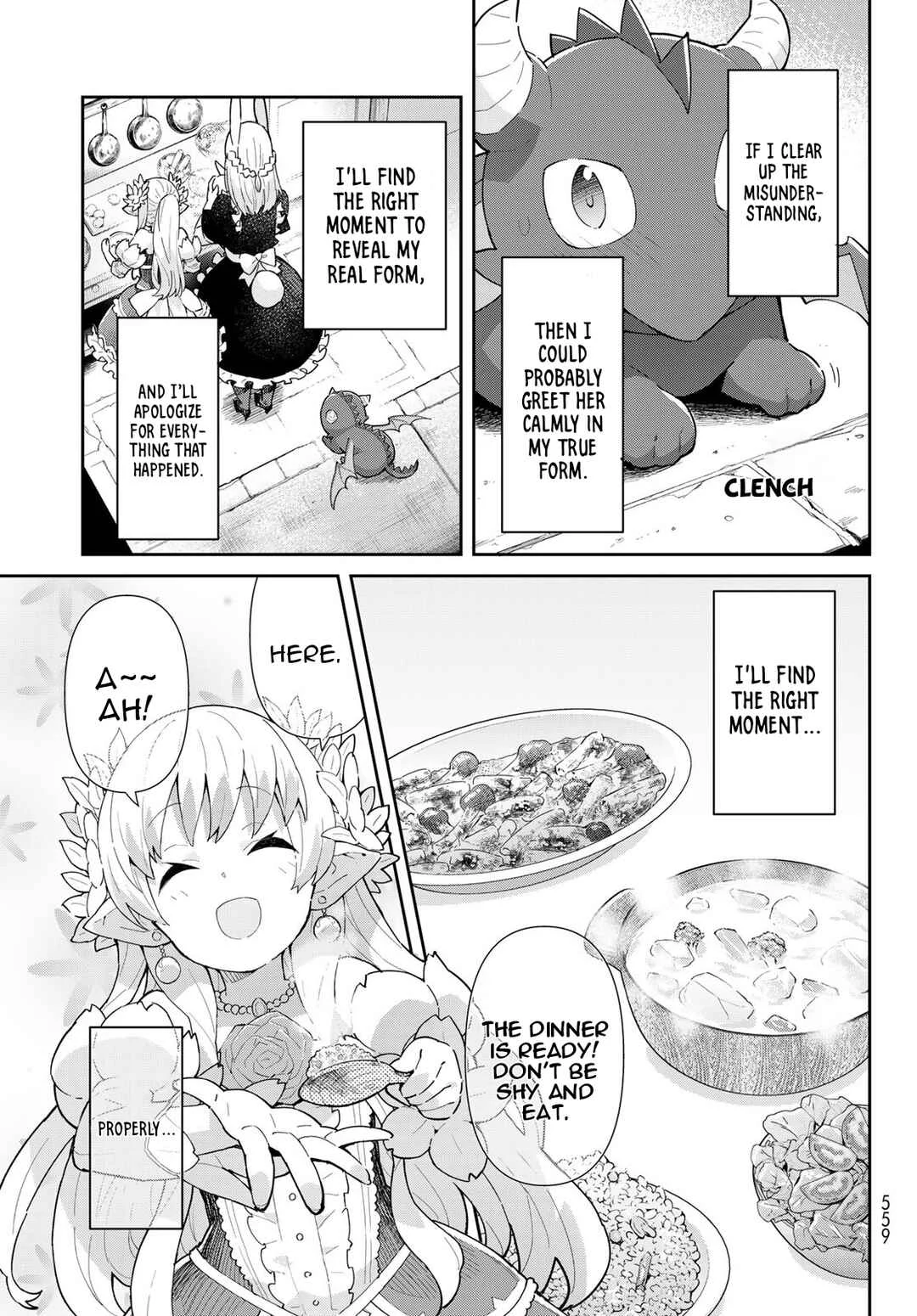 Reiketsu Ryuuou Heika no "Unmei no Tsugai" rashii Desu ga, Koukyuu ni Hikikomorou to Omoimasu Chapter 3.2: The Fairy Princess Attends a Dinner with the Emperor - Part Two - Page 3