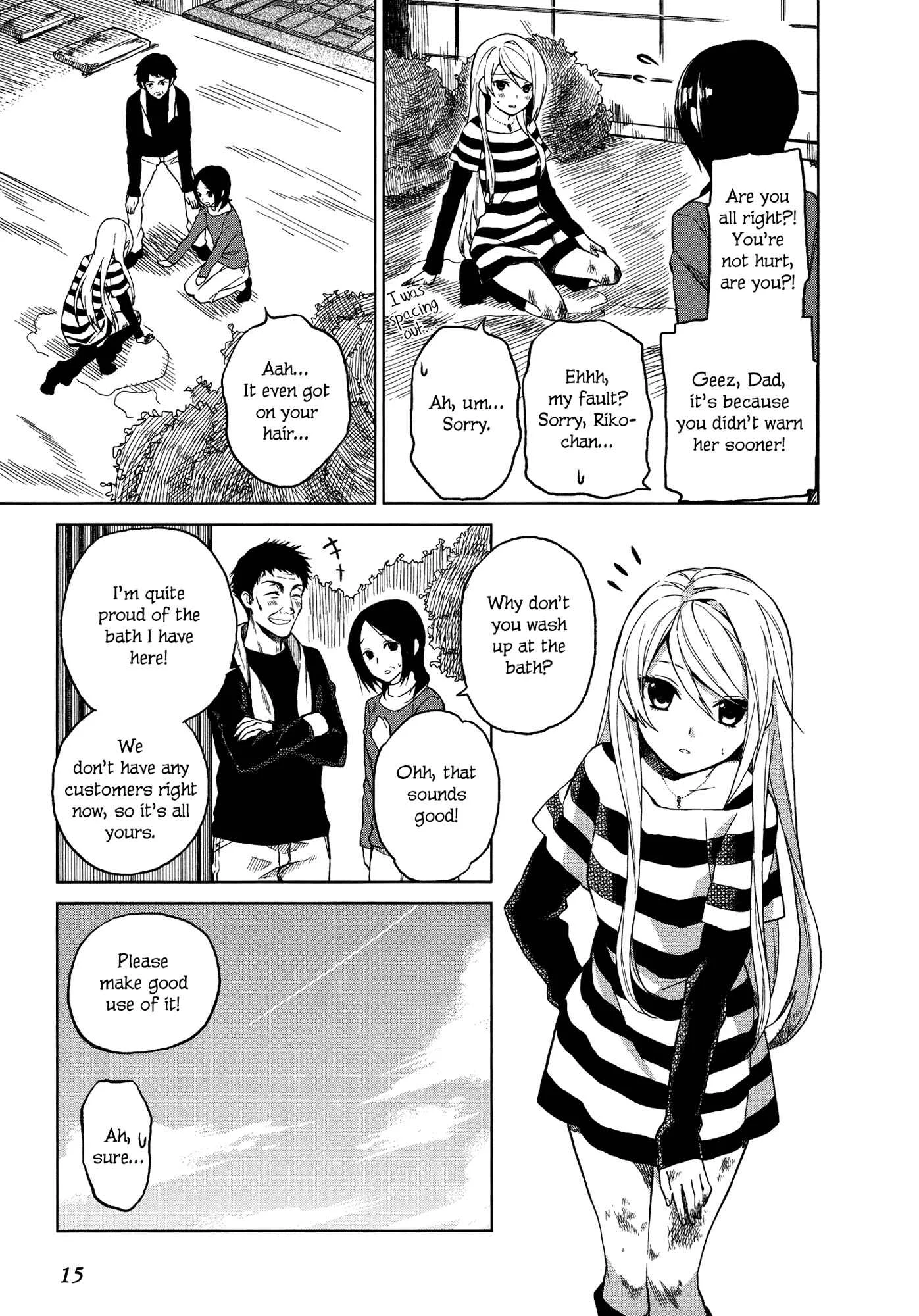 Riko to Haru to Onsen to Iruka Chapter 1: Riko and Haru and Open Air Bath - Page 15