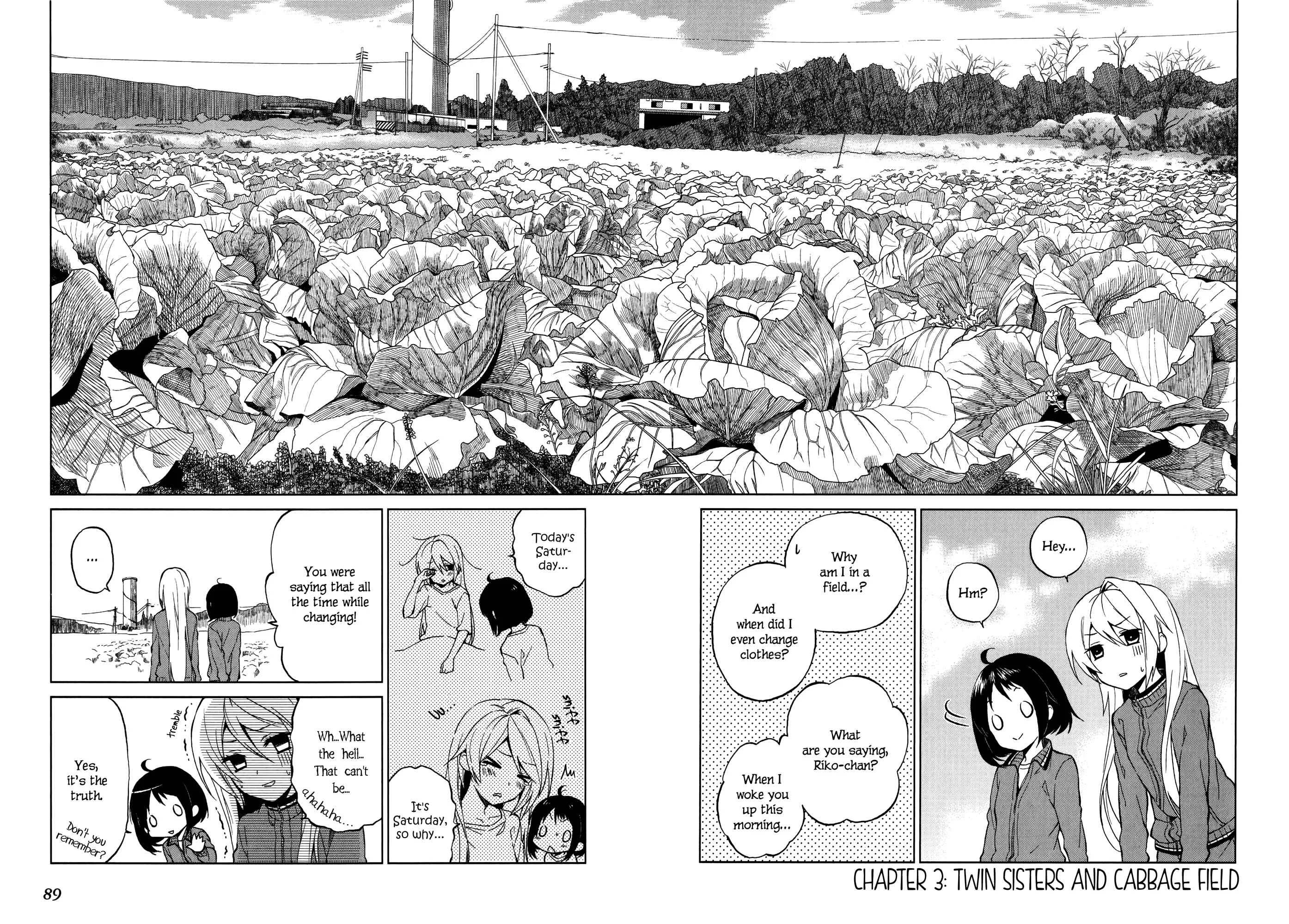 Riko to Haru to Onsen to Iruka Chapter 3: Twin Sisters and Cabbage Field - Page 2