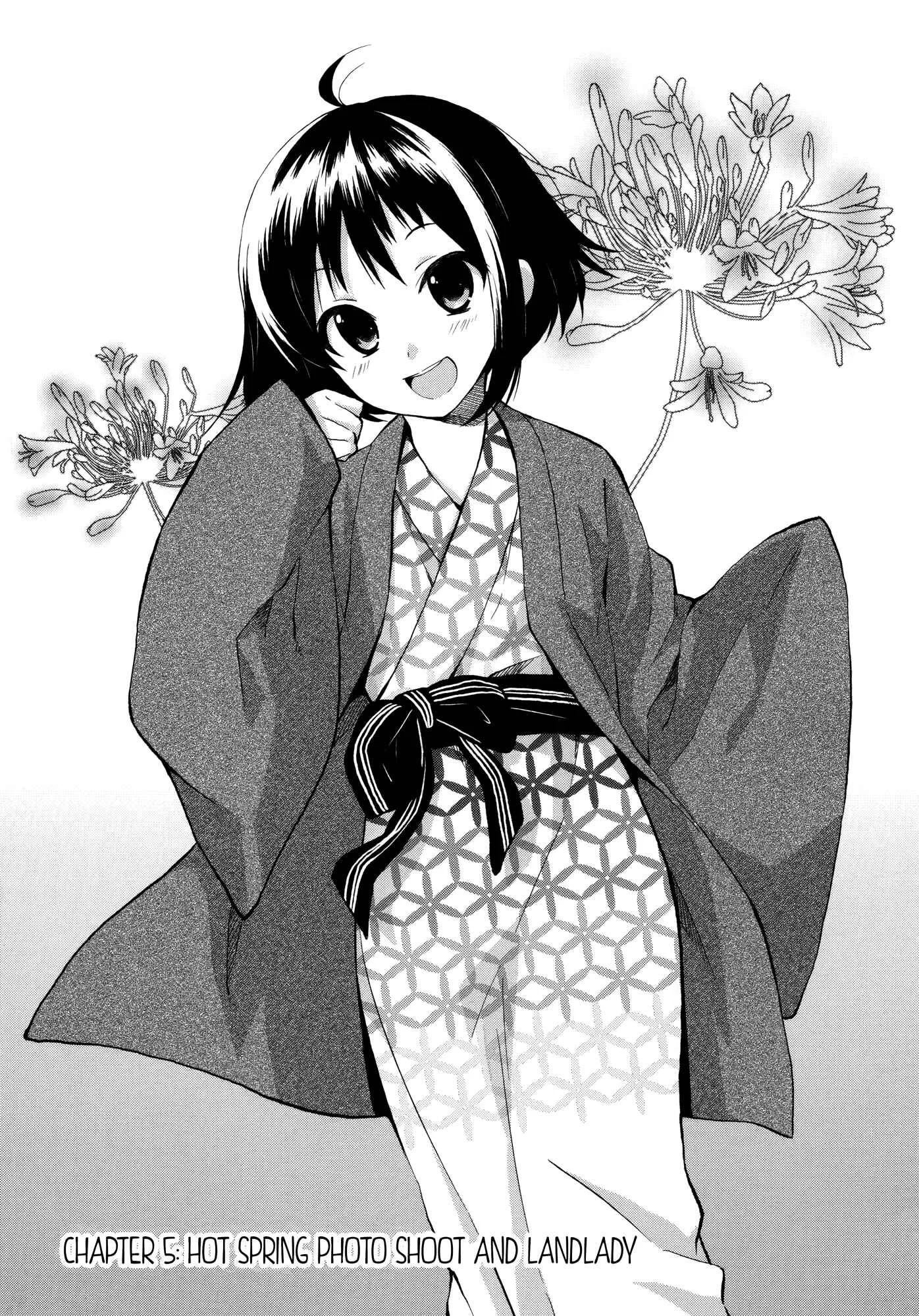 Riko to Haru to Onsen to Iruka Chapter 5: Hot Spring Photo Shoot and Landlady - Page 1