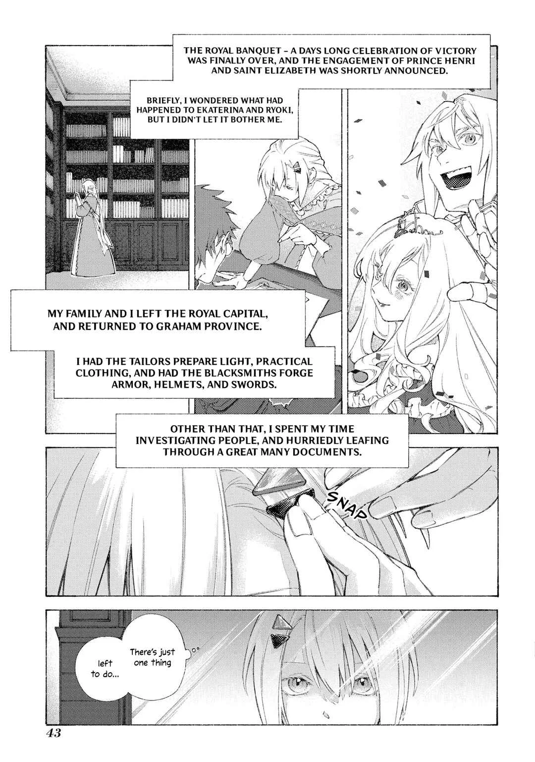 Romelia Senki ~Hakushaku Reijou, Maou wo Taoshita Ato mo Jinrui Yabasou dakara Guntai Soshiki Suru~ Chapter 1: A Girl Named Romélia - Page 45