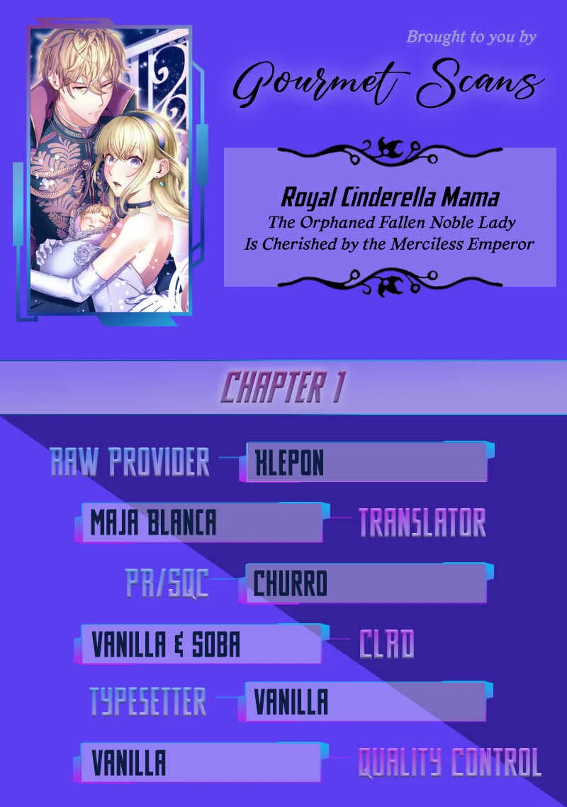 Royal Cinderella Mama: Tengai Kodoku no Botsuraku Reijou wa Reitetsu Koutei ni Dekiaisareru Chapter 1 - Page 1