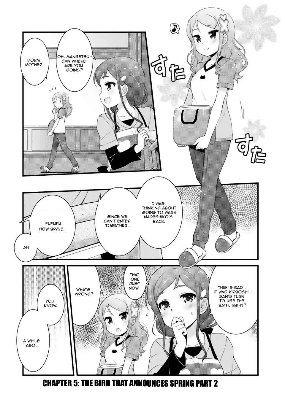 Sakura Nadeshiko Chapter 5: The Bird that Announces Spring Part 2 - Page 1