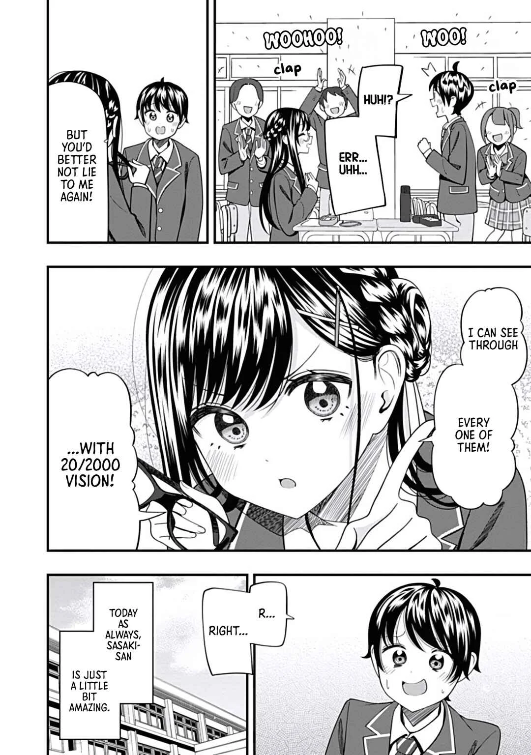 Sasaki-san wa Chotto dake Sugoi. Chapter 18: Lie-O-Vision - Page 20