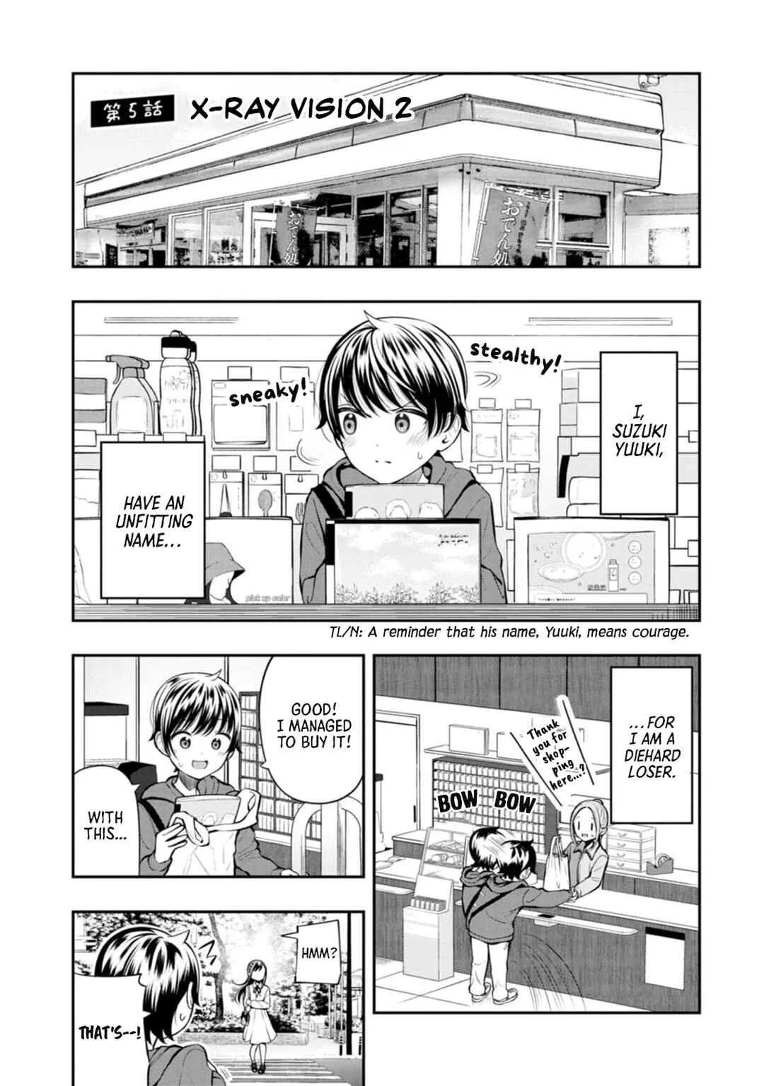 Sasaki-san wa Chotto dake Sugoi. Chapter 5: X-Ray Vision 2 - Page 1