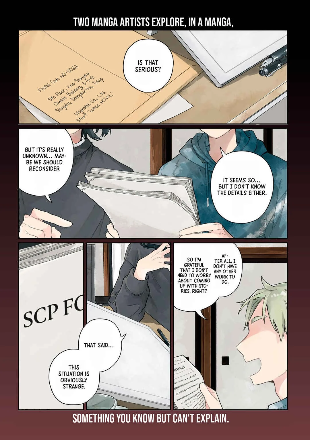 SCP tte Nan desu ka? Chapter 1: Discuss - Page 1