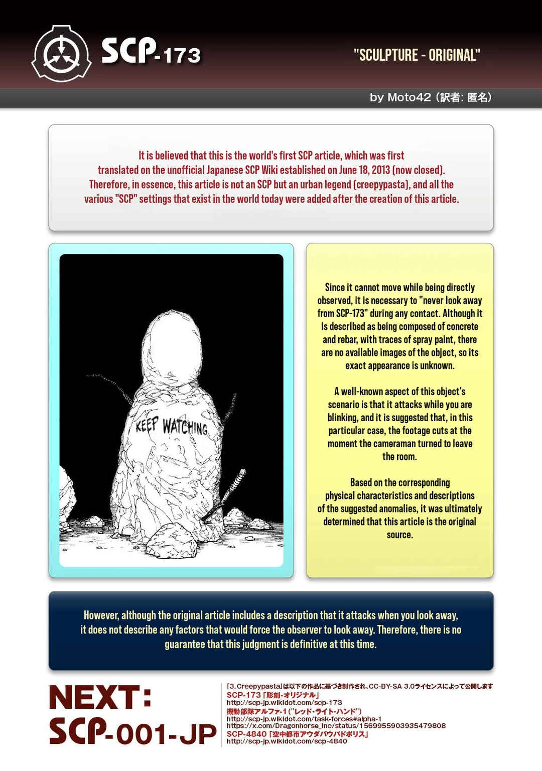 SCP tte Nan desu ka? Chapter 3: Creepypasta - Page 39