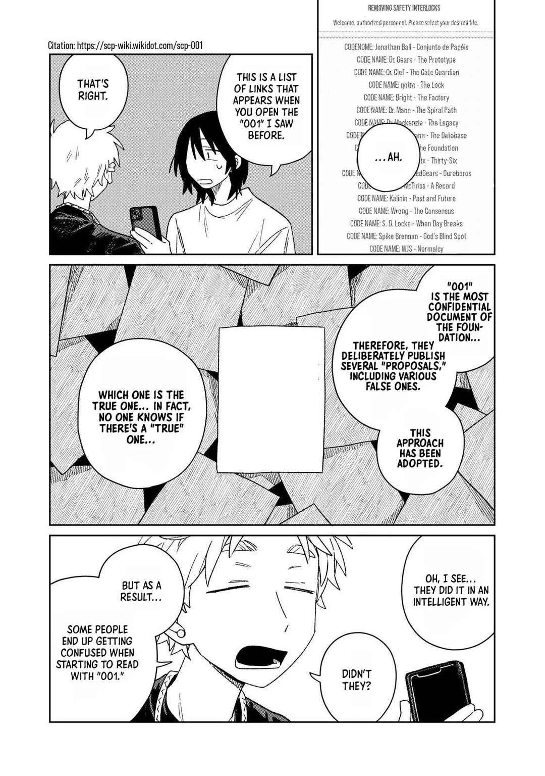 SCP tte Nan desu ka? Chapter 4: 001-proposal - Page 7