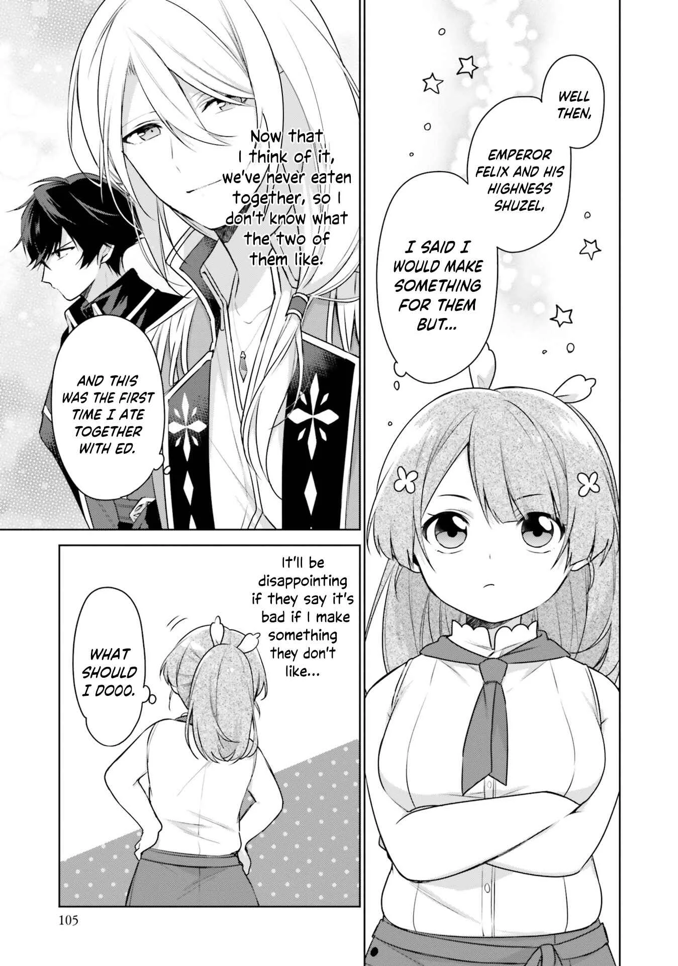 Seijo ja Nakatta node, Oukyuu de Nonbiri Gohan wo Tsukuru Koto ni Shimashita Chapter 4 - Page 1