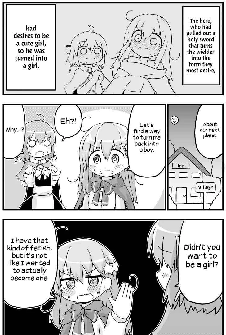 Seinaru Ken wo Nuitara Onna no Ko ni Natte Shimatta Yuusha no Manga Chapter 2: A Manga About a Hero who Pulled Out the Holy Sword and Became a Girl Being Pressured into Becoming a Mother - Page 2