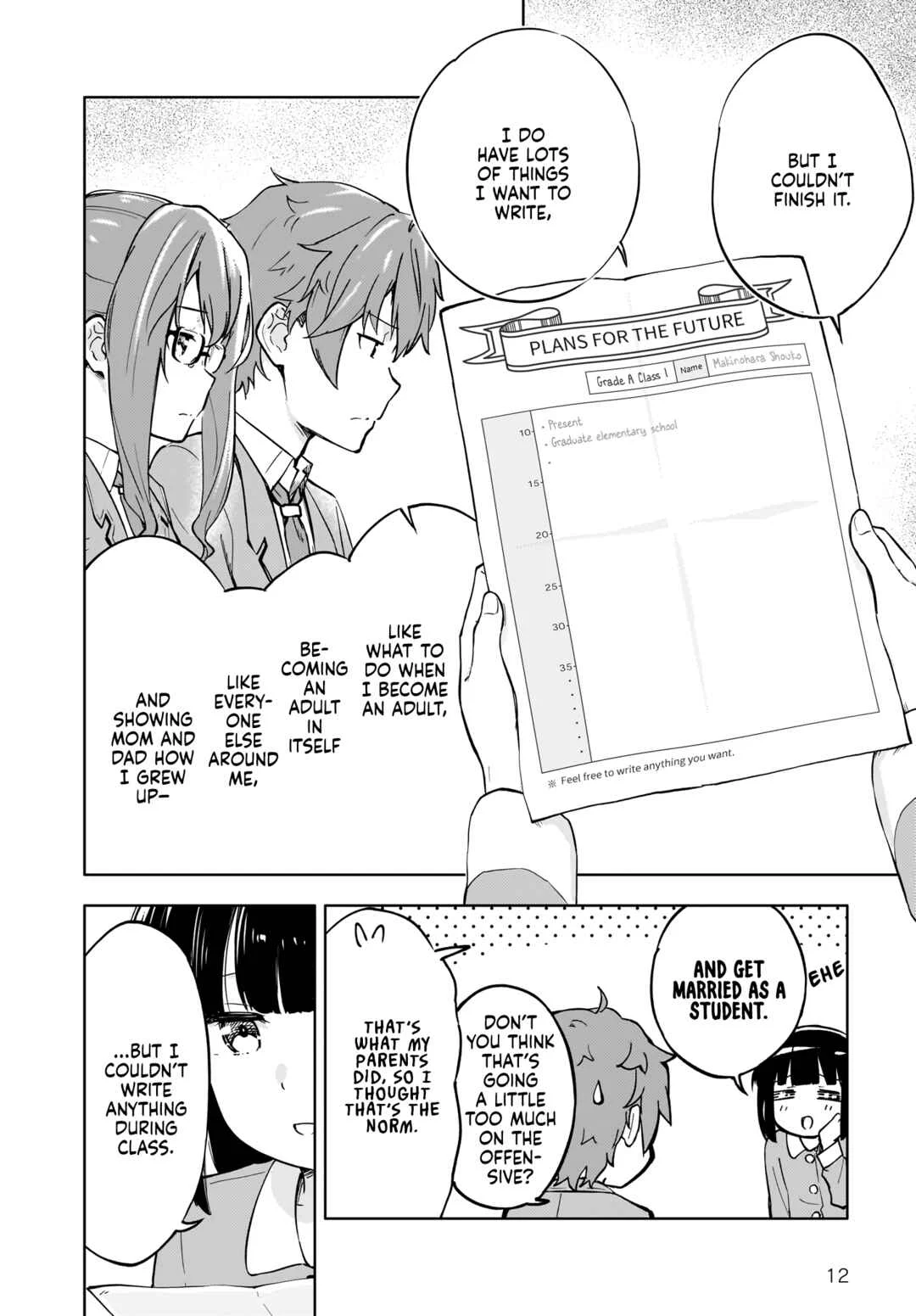 Seishun Buta Yarou wa Yumemiru Shoujo no Yume wo Minai Chapter 2 - Page 12