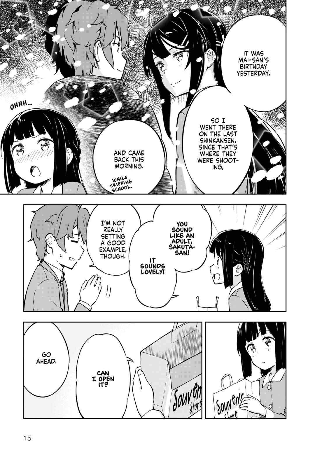 Seishun Buta Yarou wa Yumemiru Shoujo no Yume wo Minai Chapter 2 - Page 15