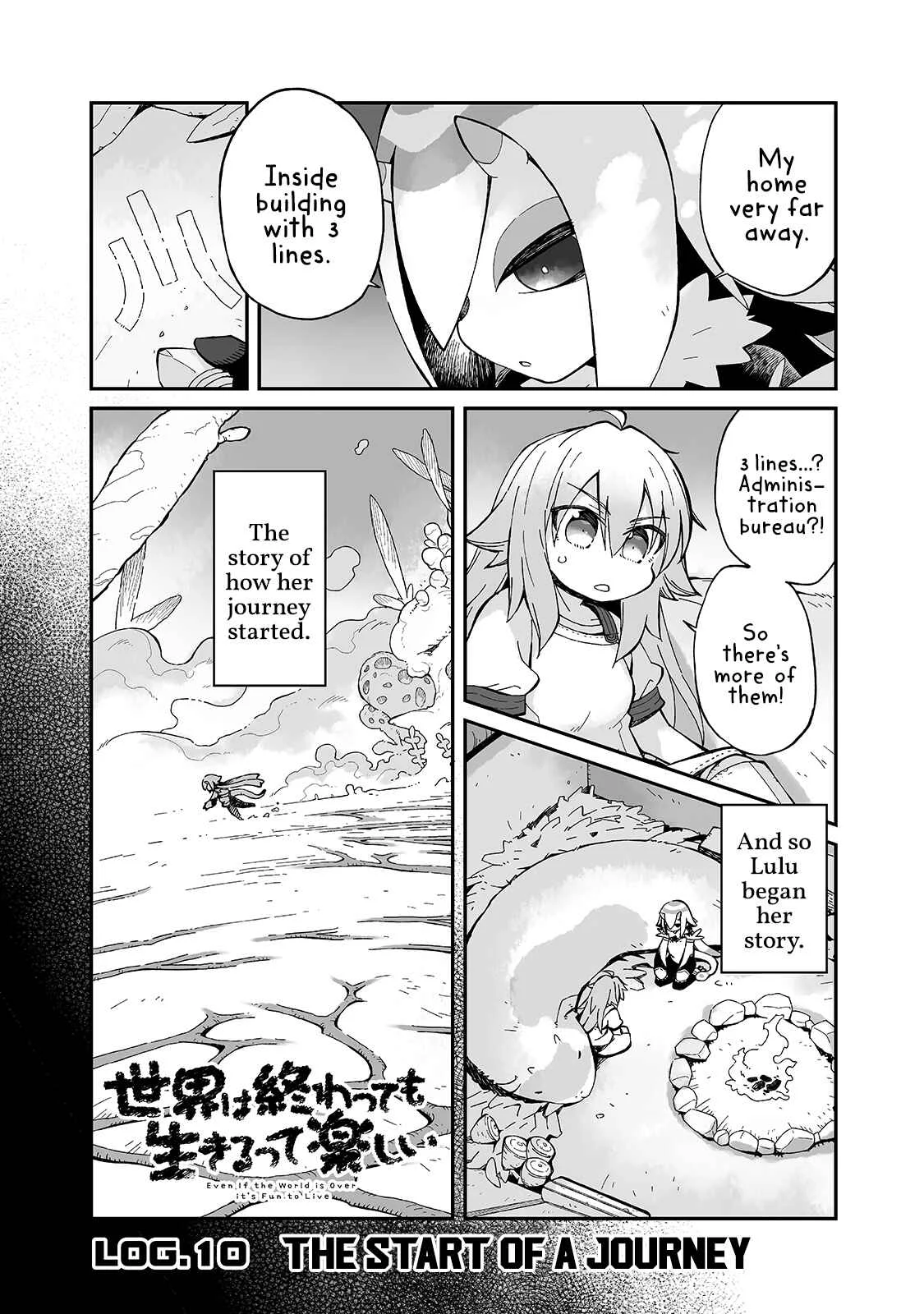 Sekai wa Owattemo Ikirutte Tanoshii Chapter 10: The Start of a Journey - Page 1