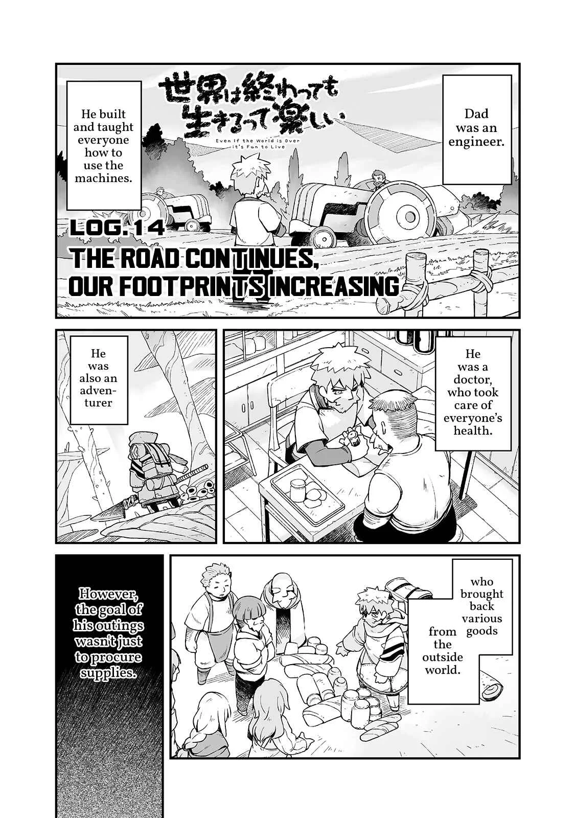 Sekai wa Owattemo Ikirutte Tanoshii Chapter 14: The Road Continues, Our Footsteps Increasing - Page 1