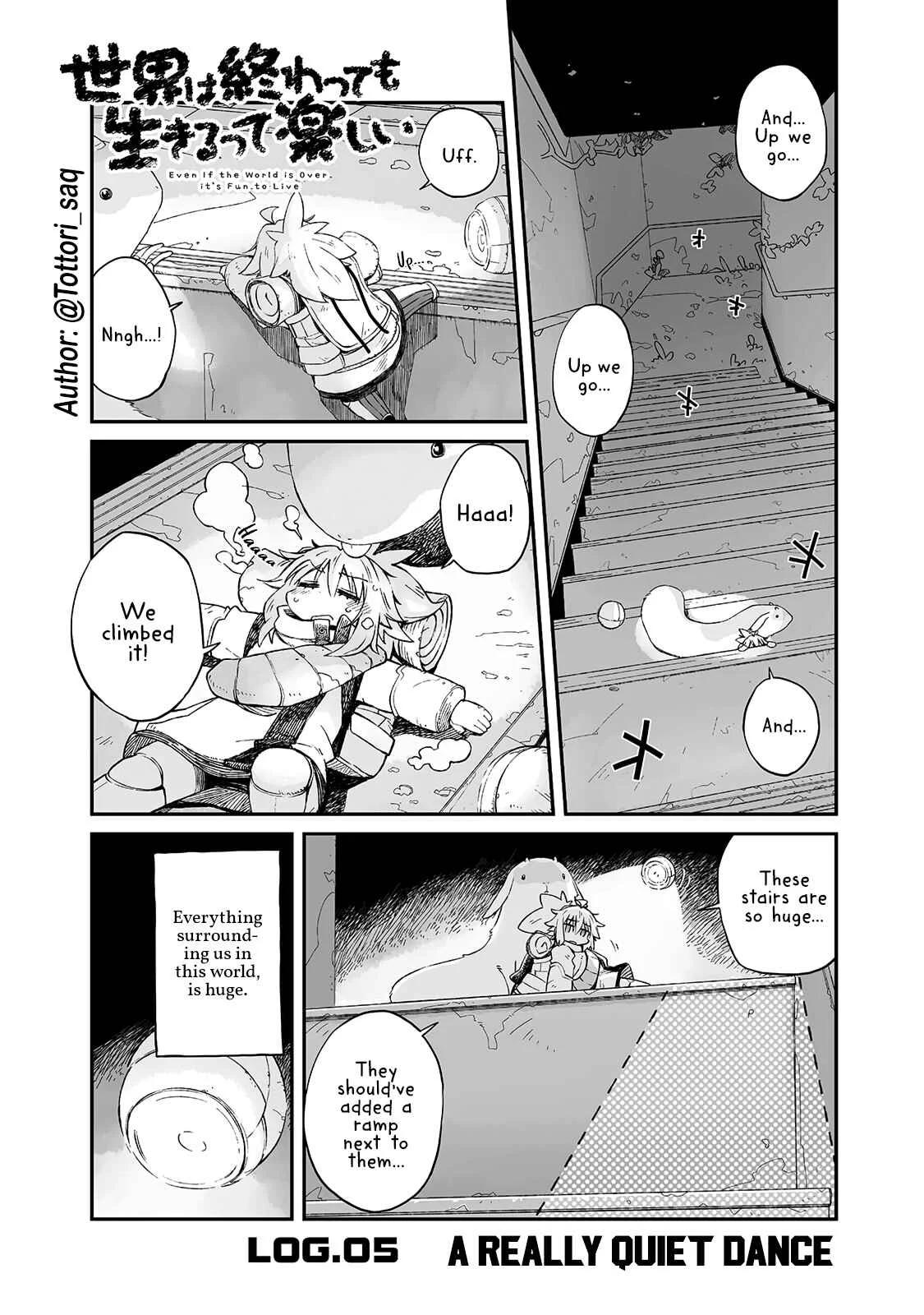 Sekai wa Owattemo Ikirutte Tanoshii Chapter 5: A Really Quiet Dance - Page 1