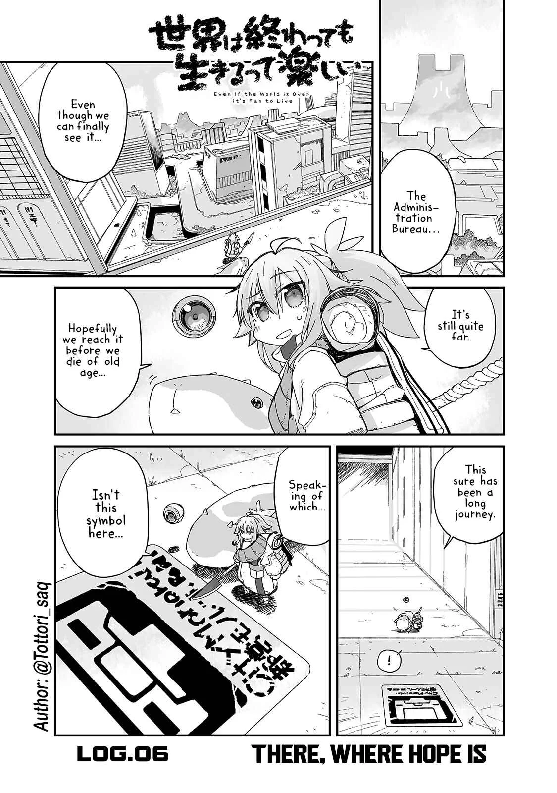 Sekai wa Owattemo Ikirutte Tanoshii Chapter 6: There, Where Hope Is - Page 1