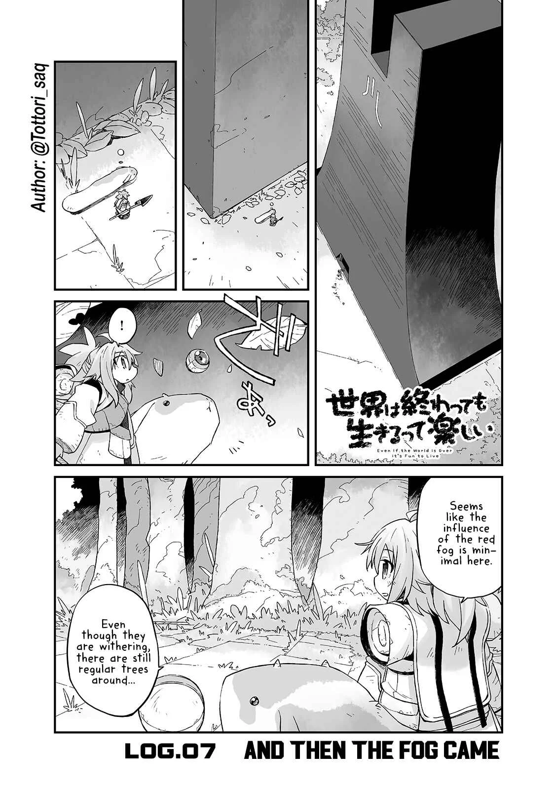 Sekai wa Owattemo Ikirutte Tanoshii Chapter 7: And Then the Fog Came - Page 1