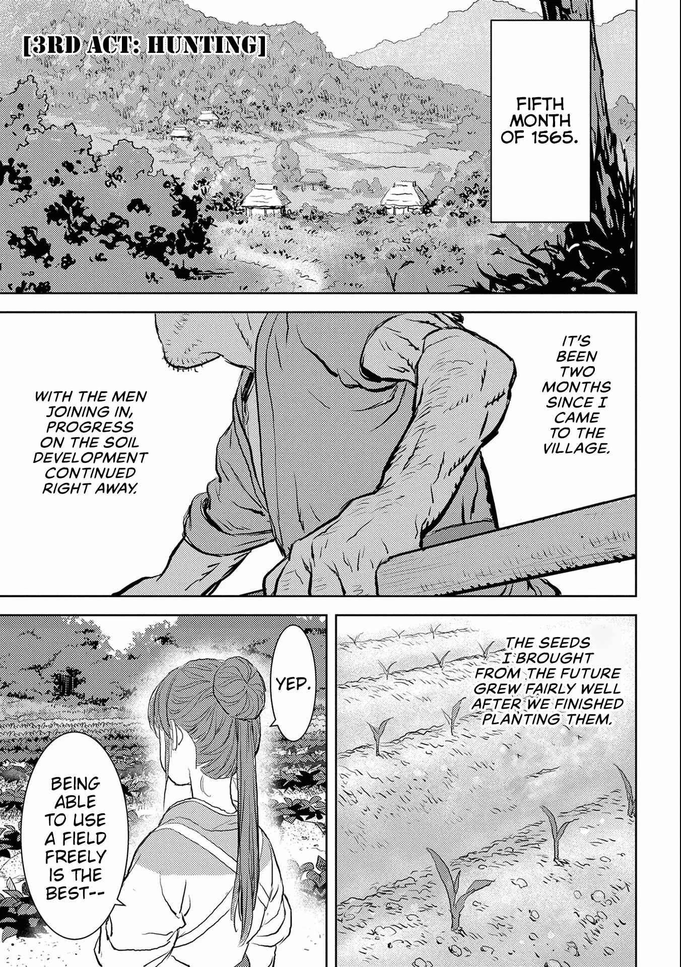 Sengoku Komachi Kuroutan Chapter 3: Hunting - Page 2