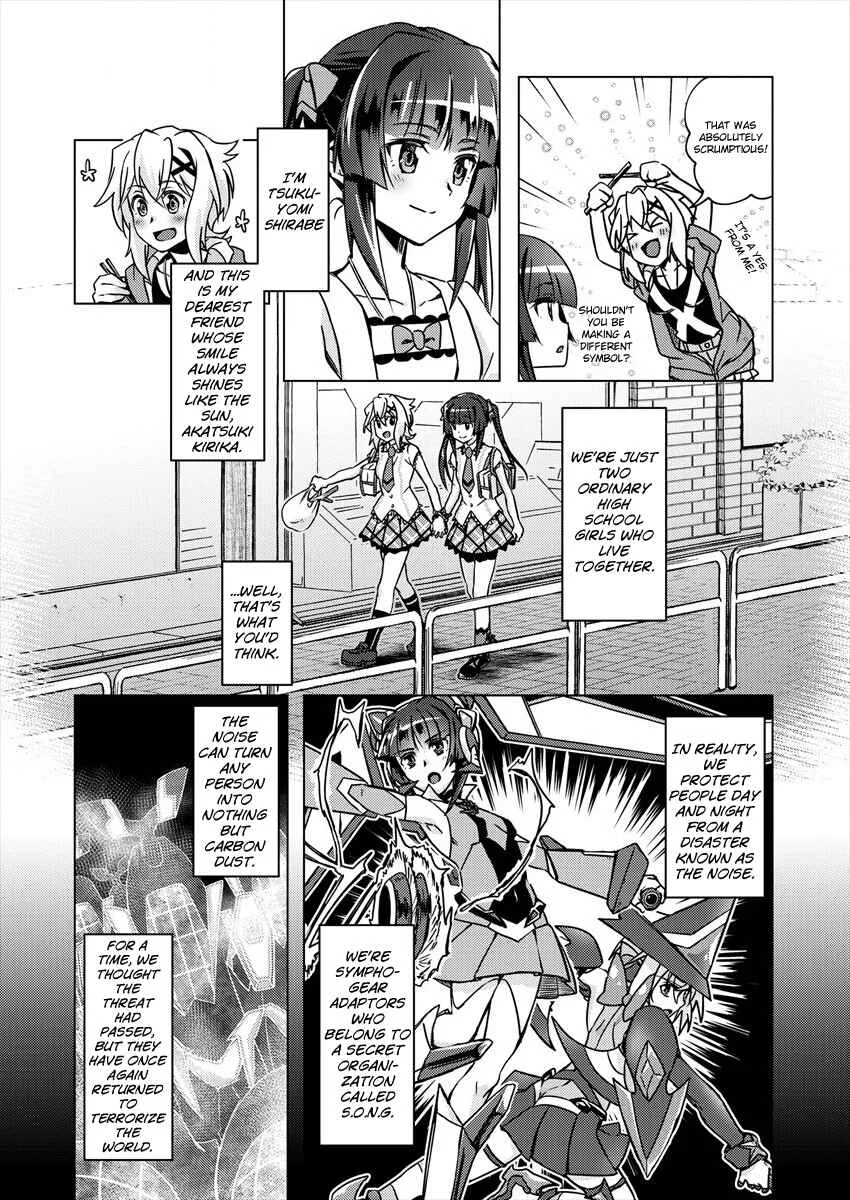 Senki Kanshoku Symphogear ~Shirabemeshi~ Chapter 1 - Page 2