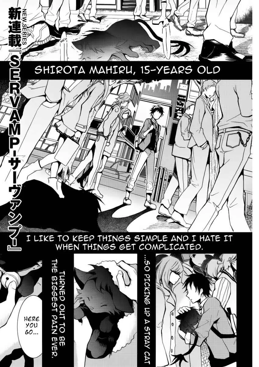 Servamp Chapter 1: Mahiru and Kuro - Page 2