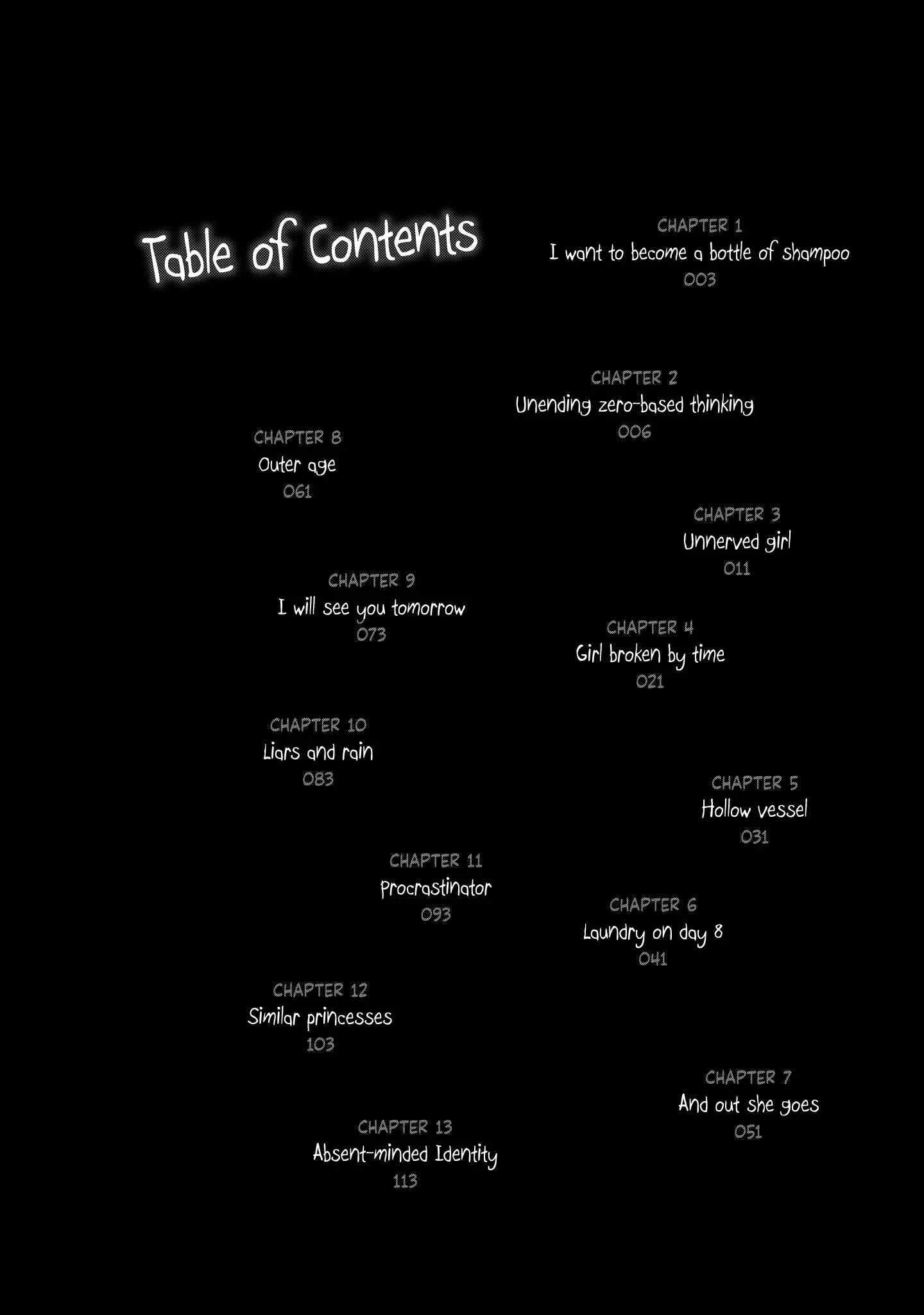 She Doesn't Know Why She Lives. Chapter 1: I want to become a bottle of shampoo - Page 4