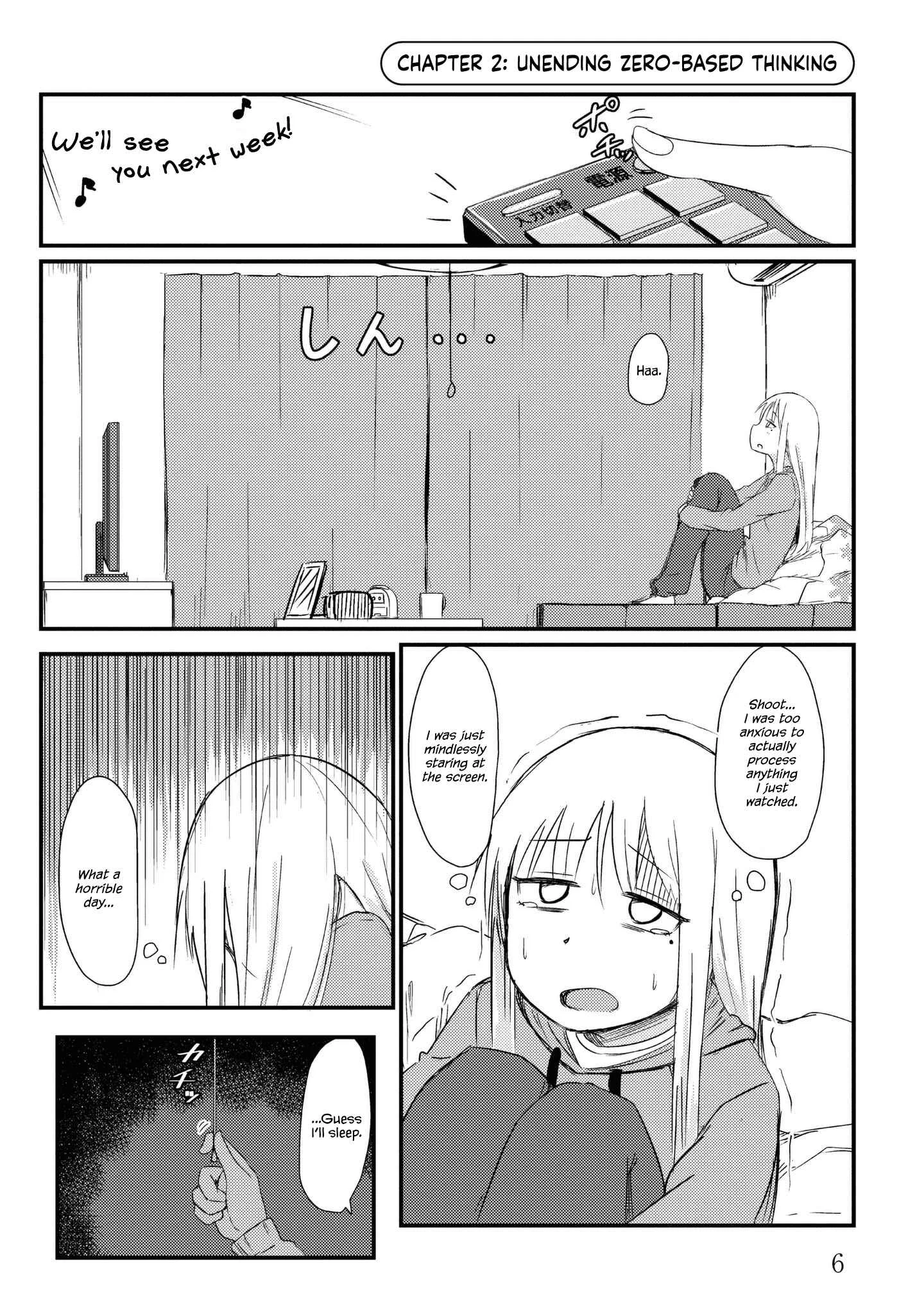 She Doesn't Know Why She Lives. Chapter 2: Unending zero-based thinking - Page 1