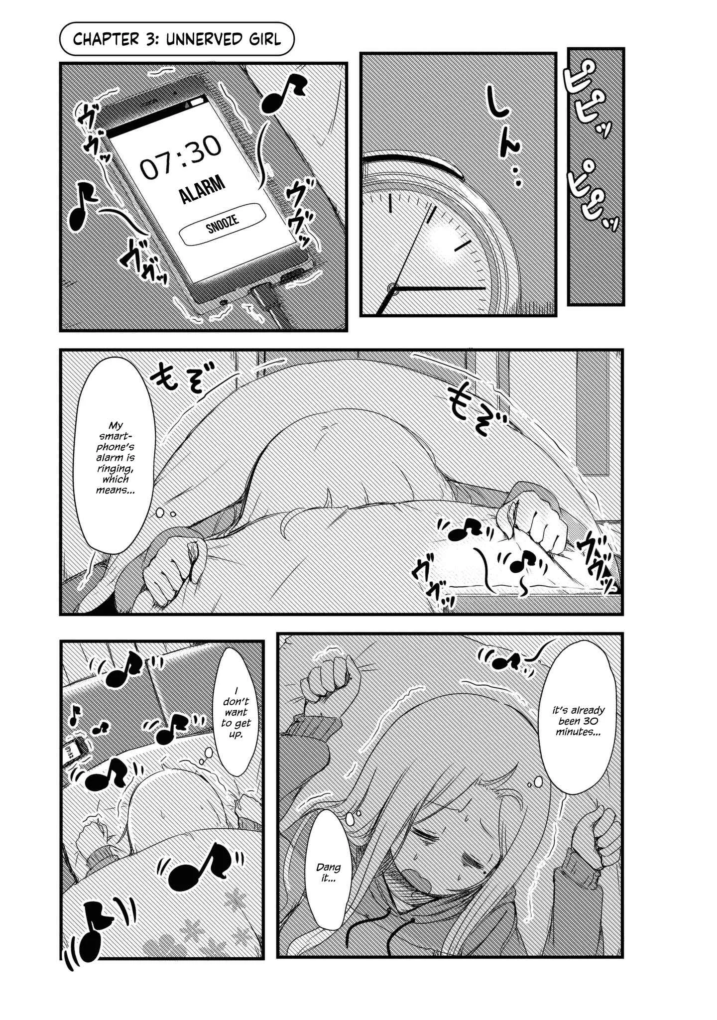 She Doesn't Know Why She Lives. Chapter 3: Unnerved girl - Page 1