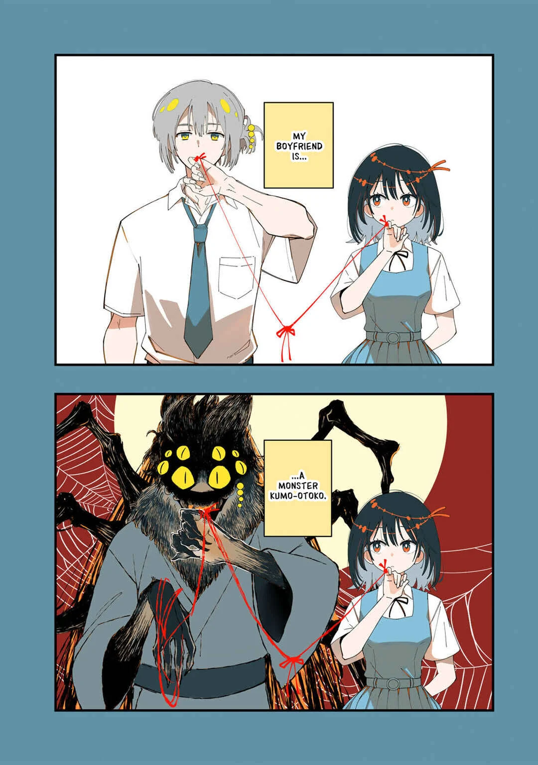 Shi ni Kake Shojo to Kumo Oji Chapter 1: The Monster Boyfriend and the Dying Girl - Page 1