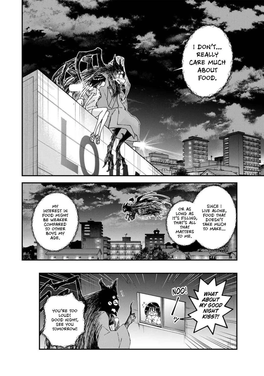 Shi ni Kake Shojo to Kumo Oji Chapter 3: The Monster Boyfriend and the Ultimate Maiden Work Bento Deluxe - Page 6