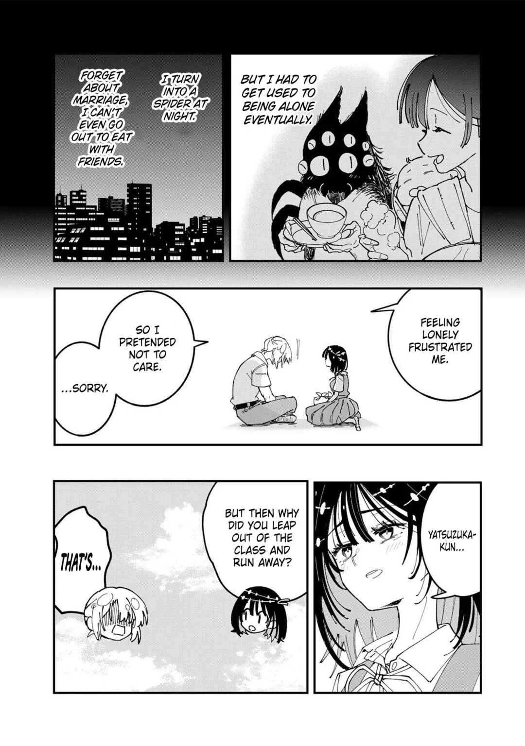 Shi ni Kake Shojo to Kumo Oji Chapter 3: The Monster Boyfriend and the Ultimate Maiden Work Bento Deluxe - Page 17