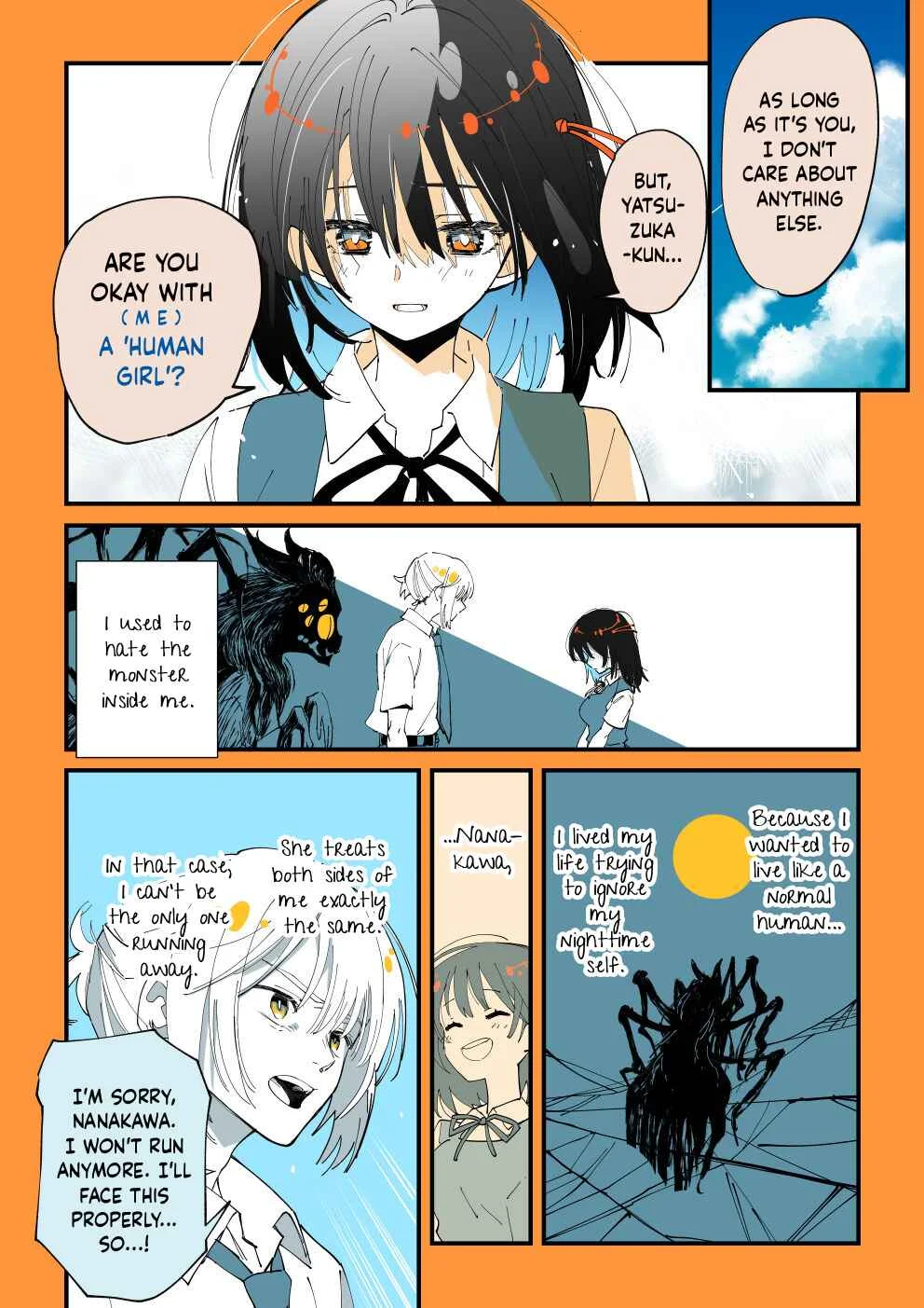 Shi ni Kake Shoujo to Kumo Ouji Chapter 1: I want to do 〇〇 with my monster boyfriend during summer vacation [The dying girl and the Spider Prince] Part 1 - Page 9