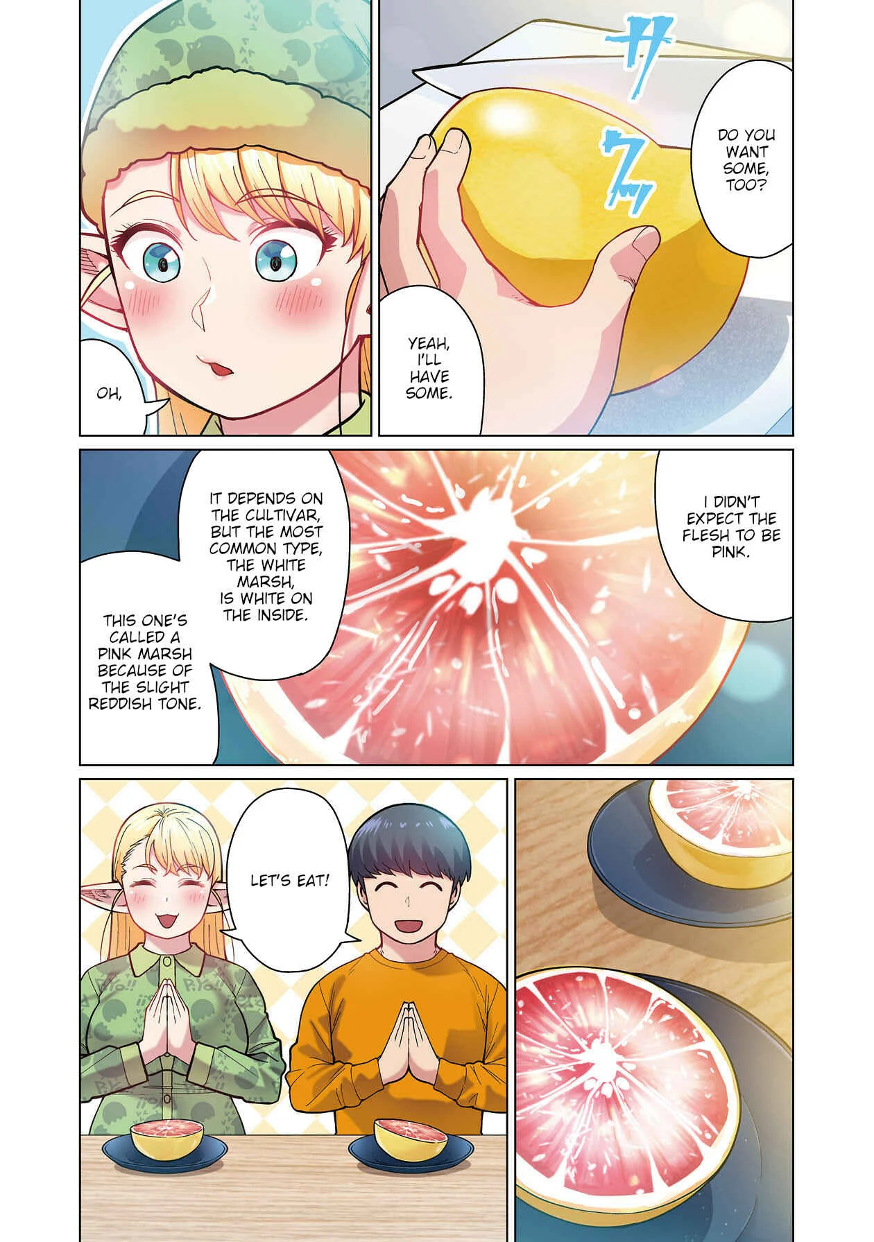 Shin Elf-san wa Yaserarenai. (Official Colored) Chapter 1: Elf Oil - Page 21