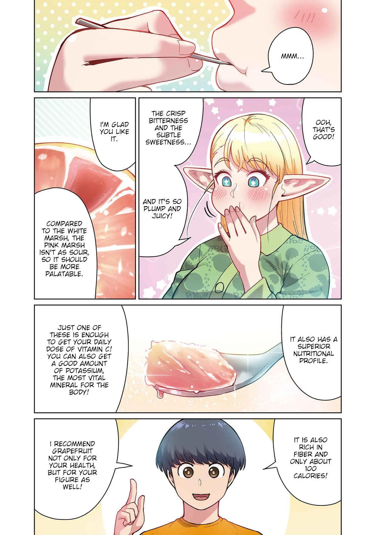 Shin Elf-san wa Yaserarenai. (Official Colored) Chapter 1: Elf Oil - Page 22