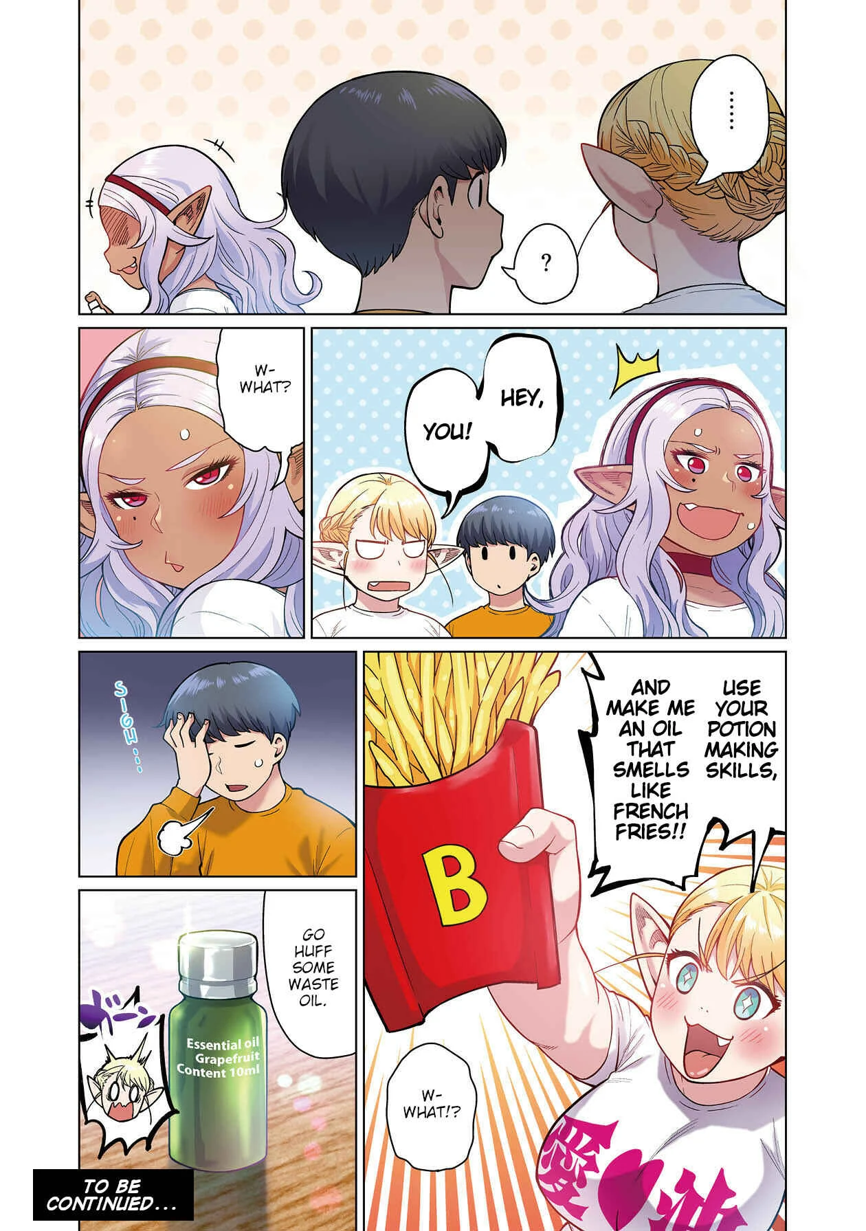 Shin Elf-san wa Yaserarenai. (Official Colored) Chapter 1: Elf Oil - Page 32
