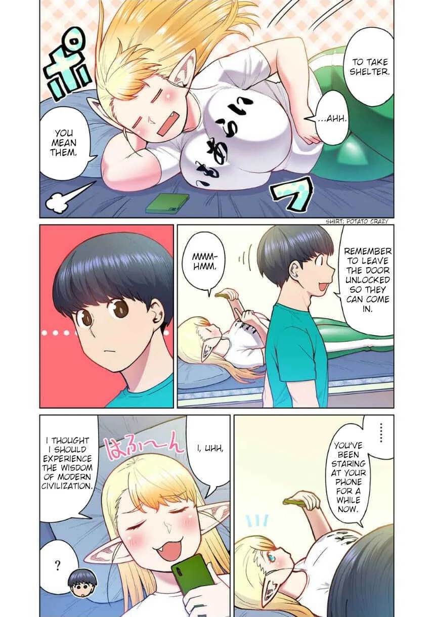 Shin Elf-san wa Yaserarenai. (Official Colored) Chapter 4: The Dog at the Door - Page 3