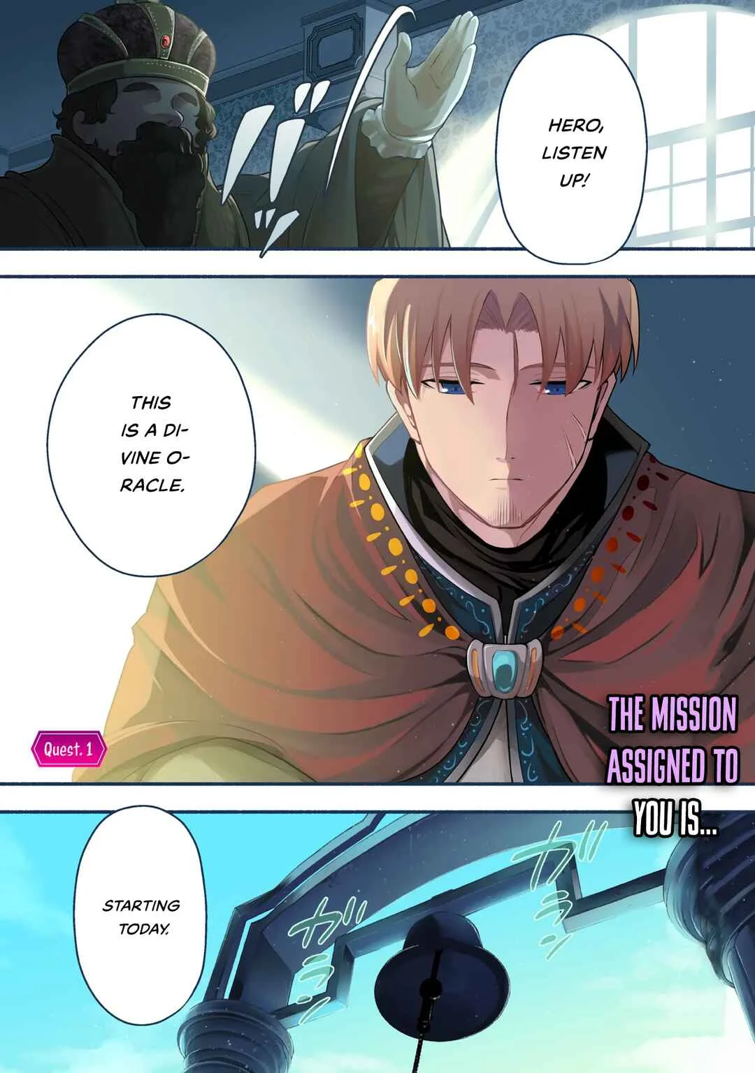Shinkon Quest - Maou no Musume wa Majime Yuusha wo Otoshitai Chapter 1: Harold The Hero - Page 1