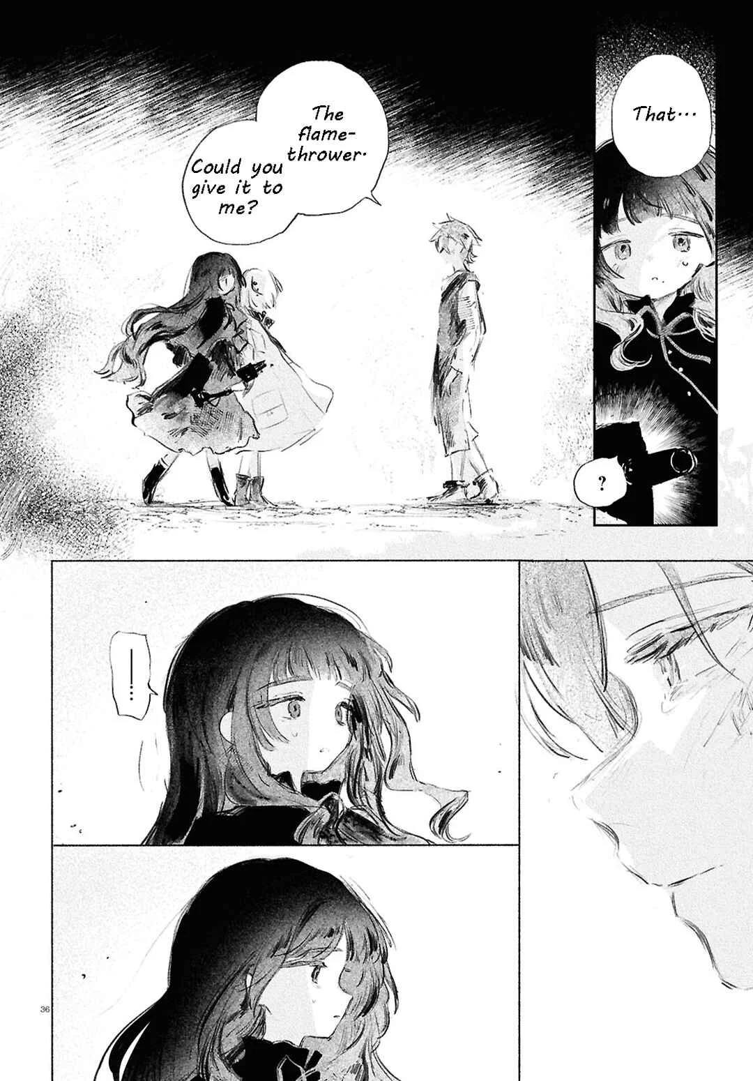 Shoujo Seikan Hyouryuuki Chapter 1: Planet of Flames - Page 38