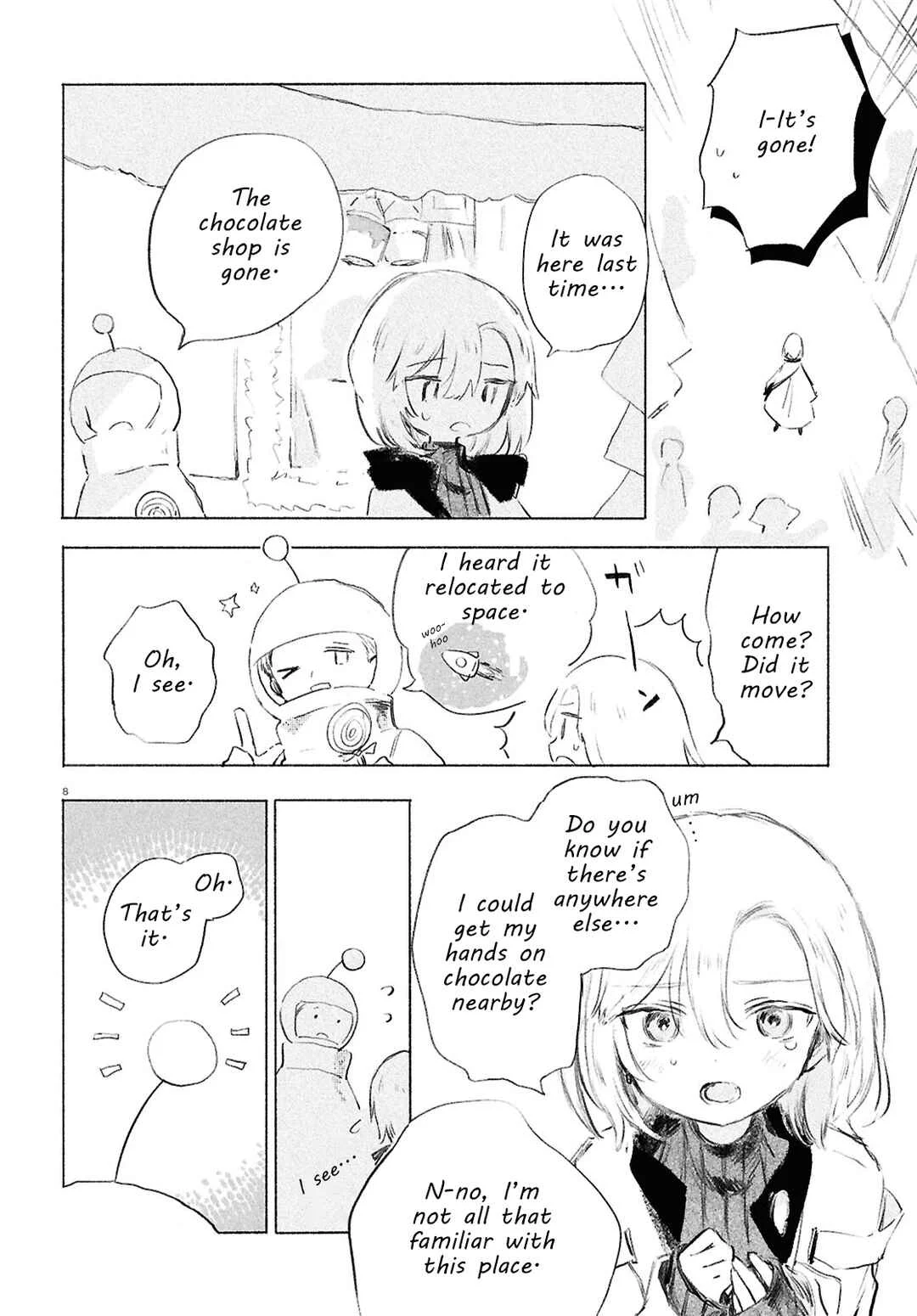 Shoujo Seikan Hyouryuuki Chapter 3: Planet of Sweetness - Page 8