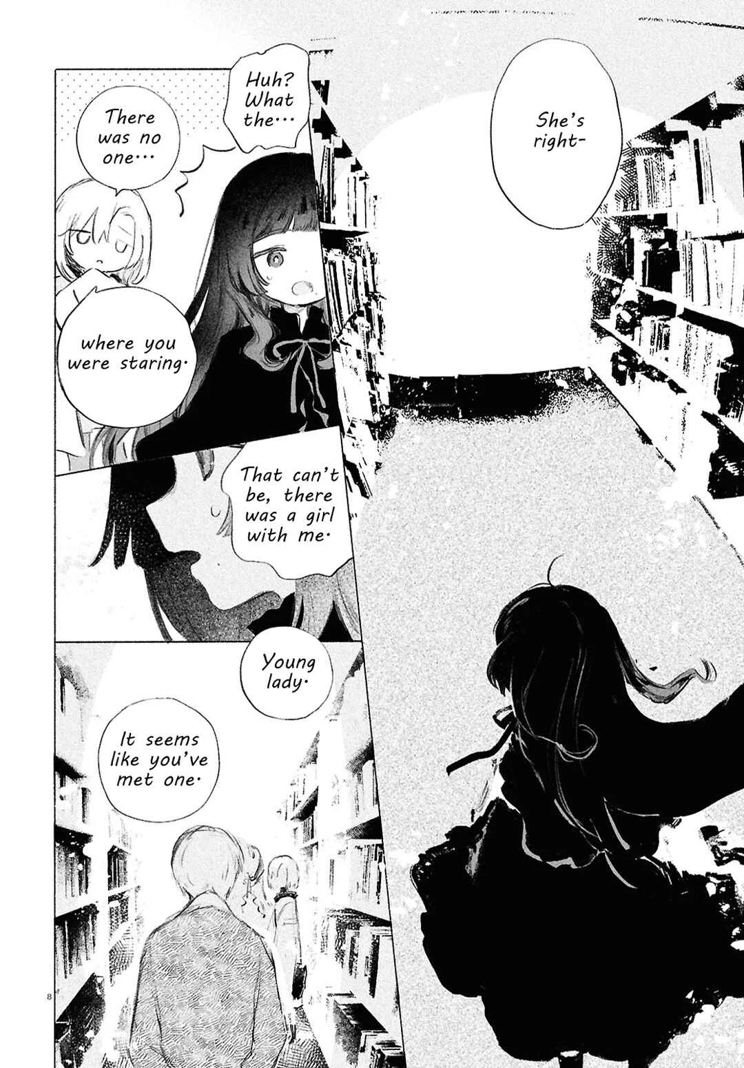 Shoujo Seikan Hyouryuuki Chapter 4: Planet of Books - Page 8