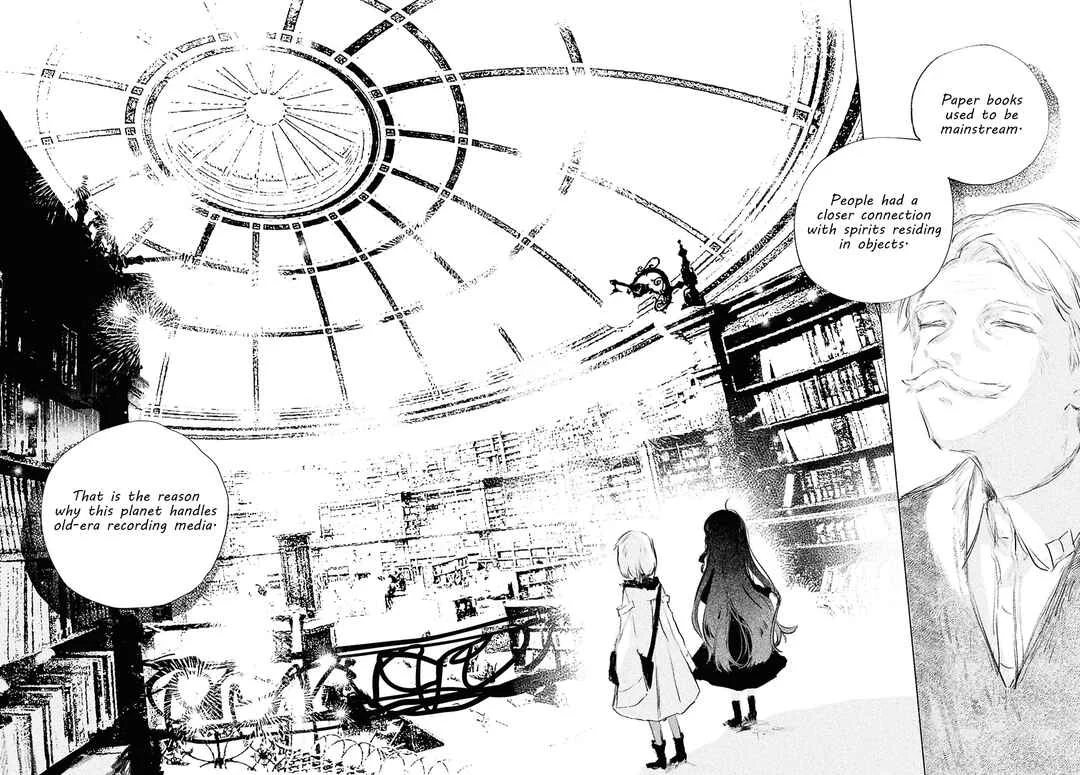 Shoujo Seikan Hyouryuuki Chapter 4: Planet of Books - Page 10