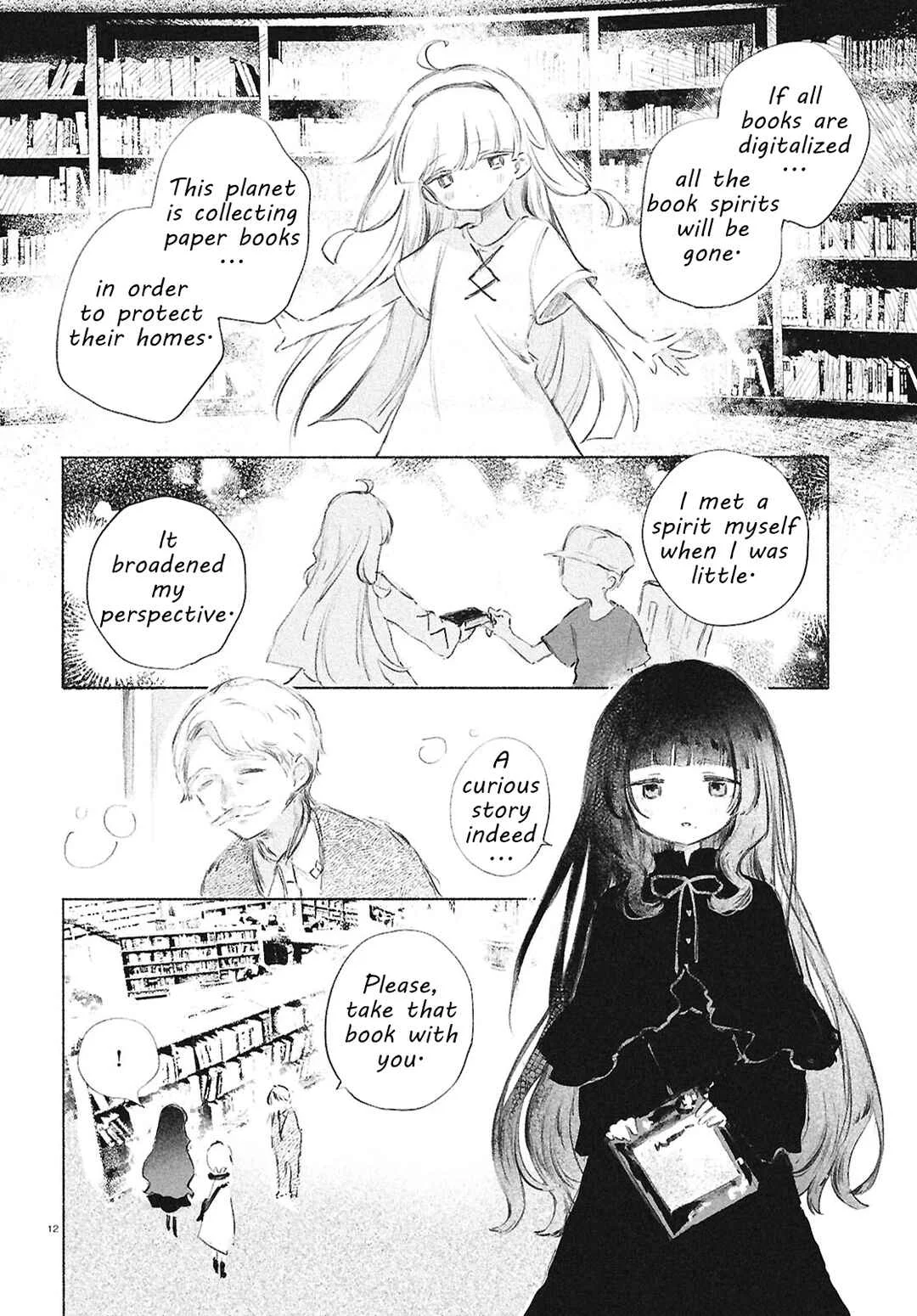 Shoujo Seikan Hyouryuuki Chapter 4: Planet of Books - Page 11