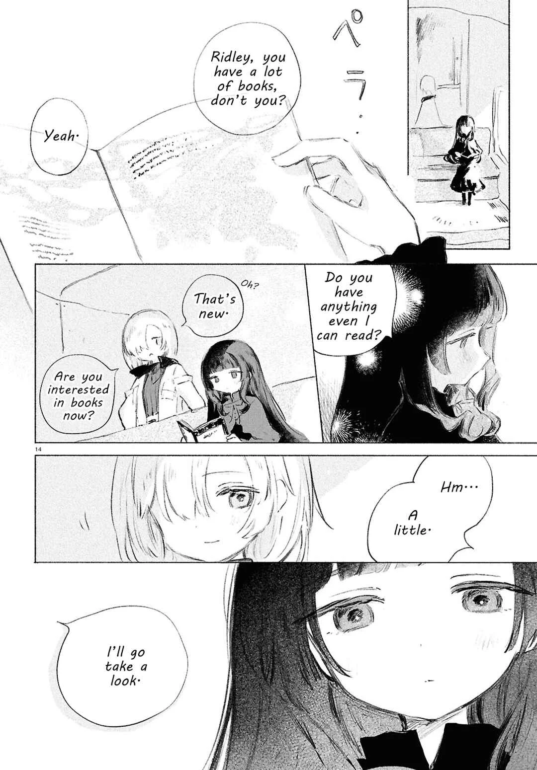 Shoujo Seikan Hyouryuuki Chapter 4: Planet of Books - Page 13
